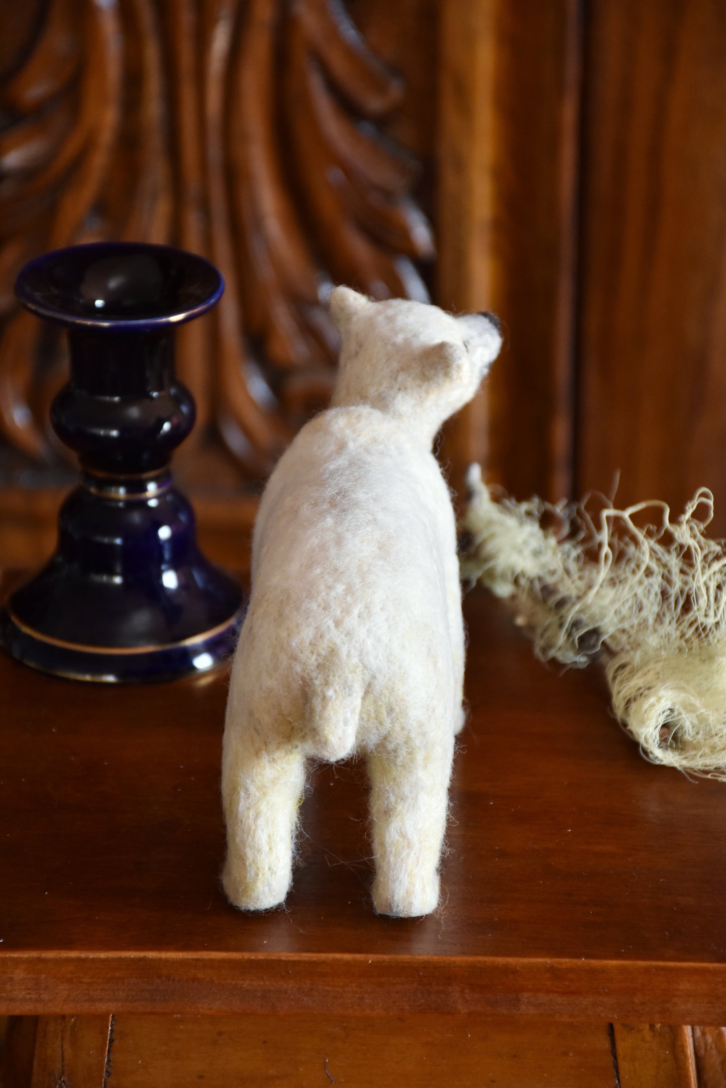 Needle Felted Baby Polar Bear