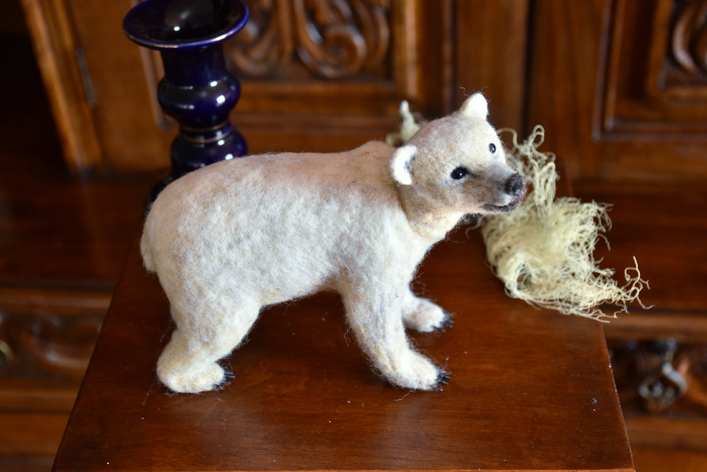 Needle Felted Baby Polar Bear