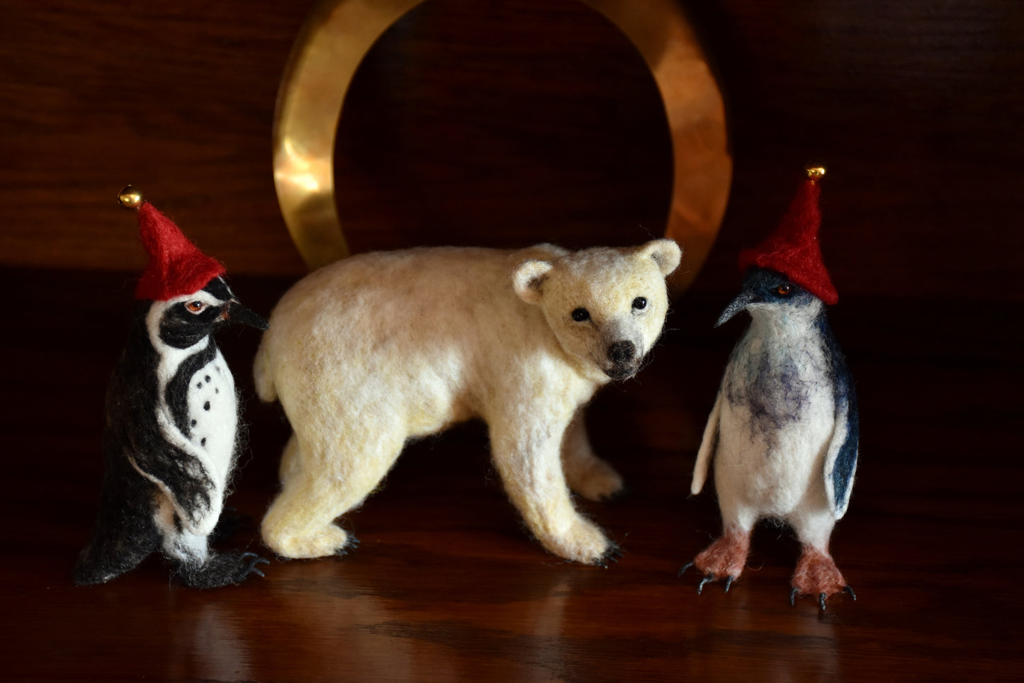 Needle Felted Baby Polar Bear