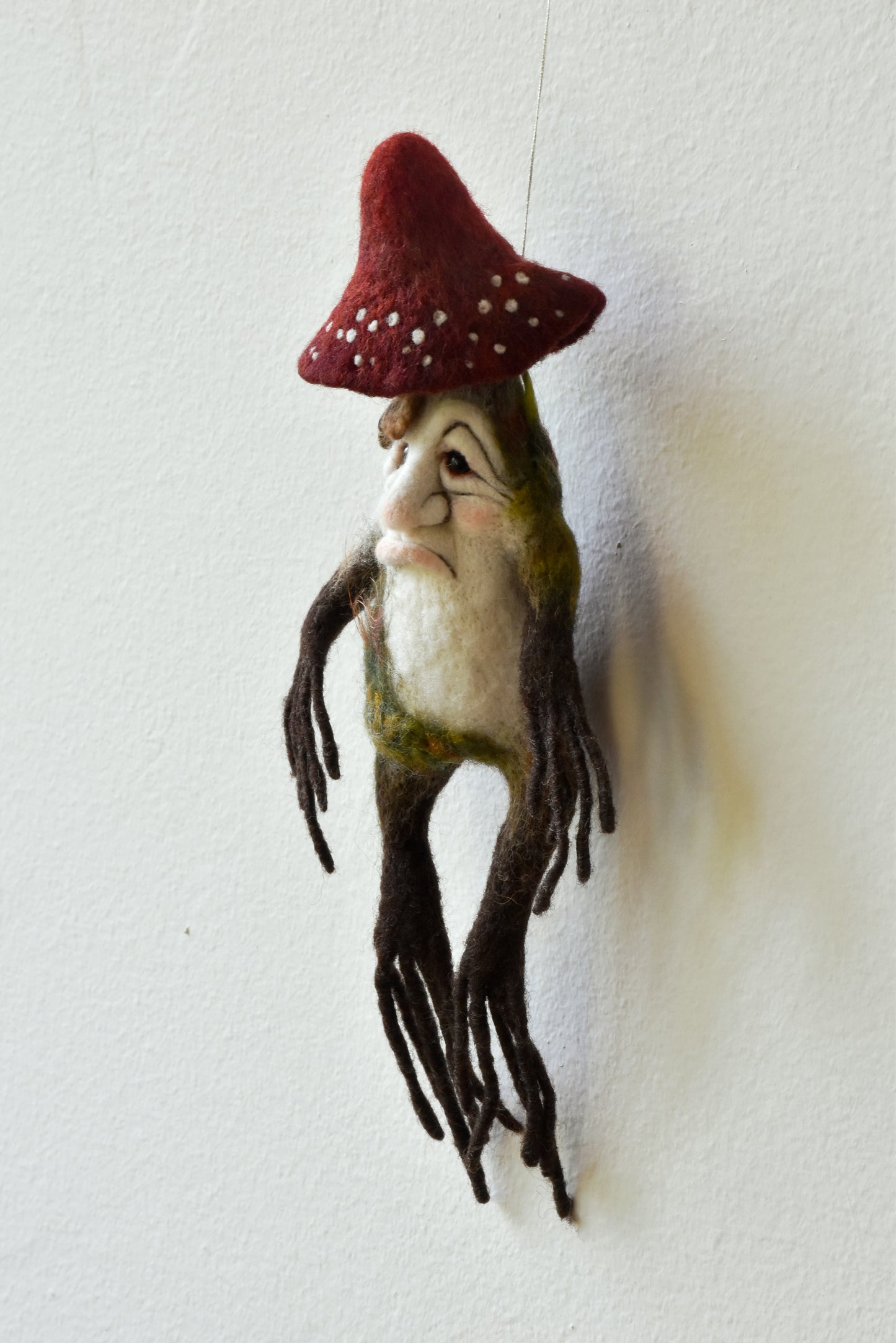 Needle Felted Creature Mandrake-Zoombie-Tuber-Mushroom