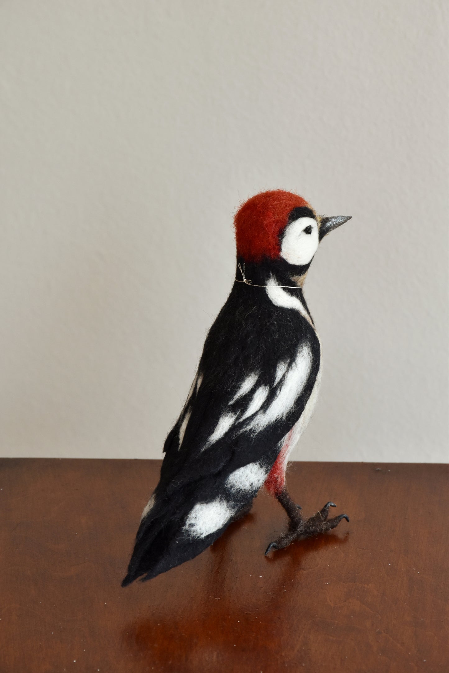 Needle Felted Great Woodpecker