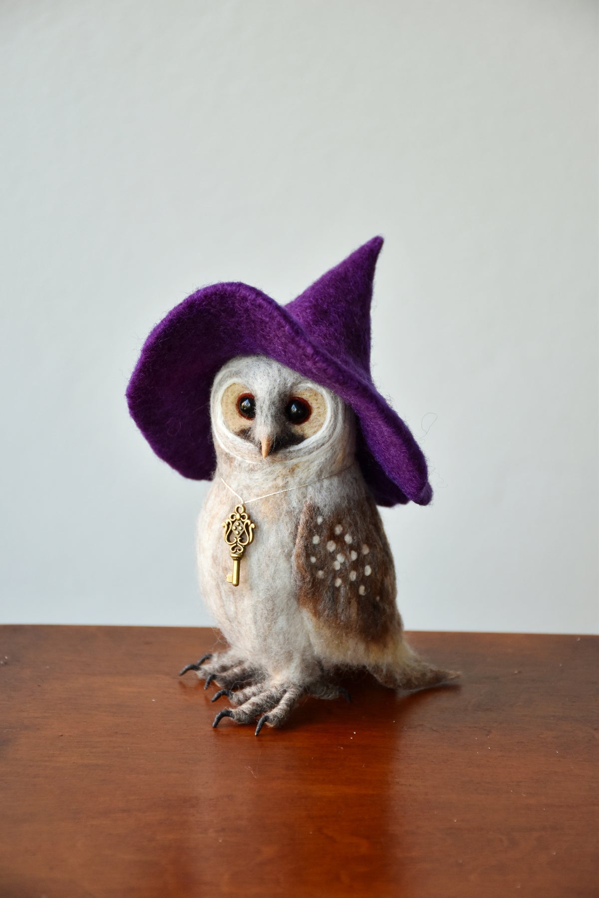 Needle Felted Little Witch Owl