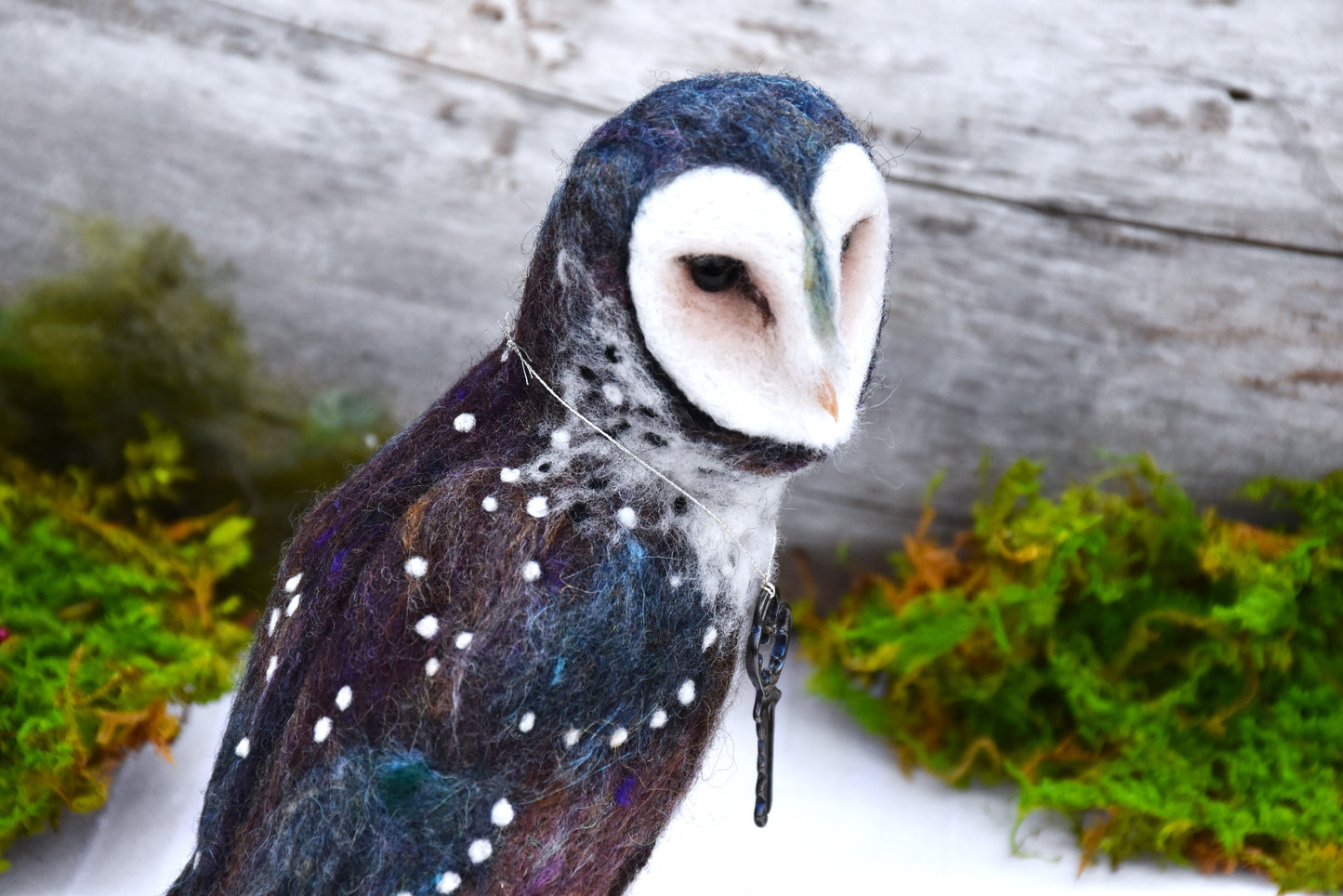 Needle Felted Magical Barn Owl