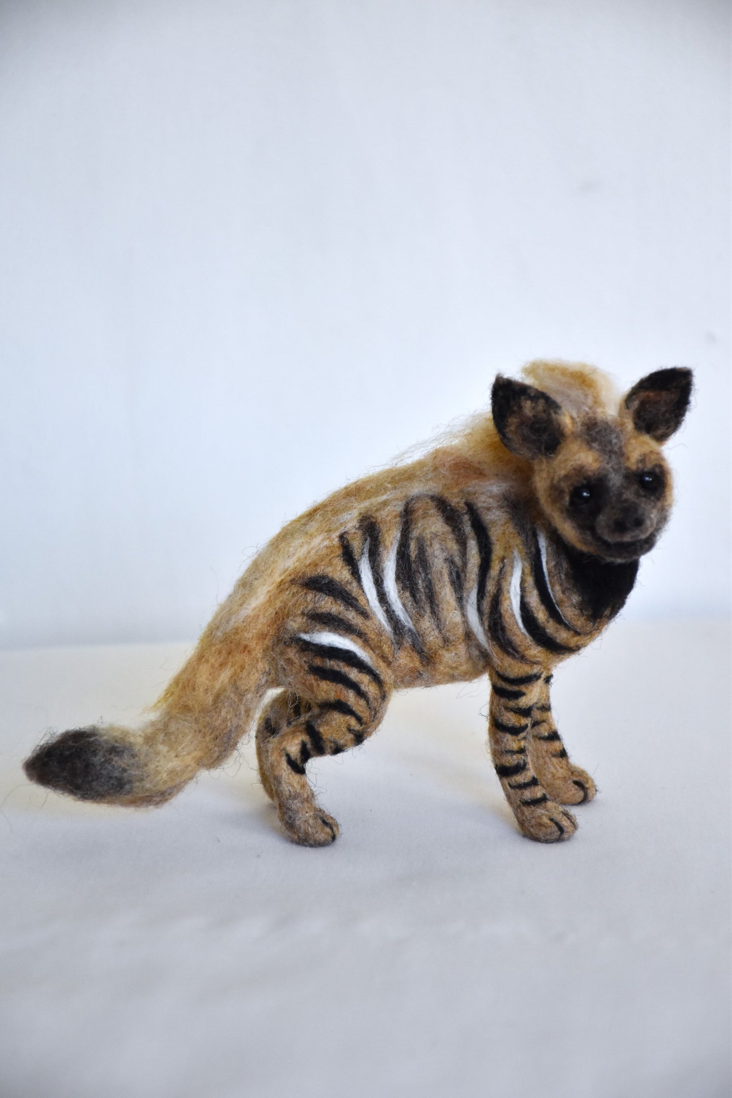 Needle Felted Striped Hyena