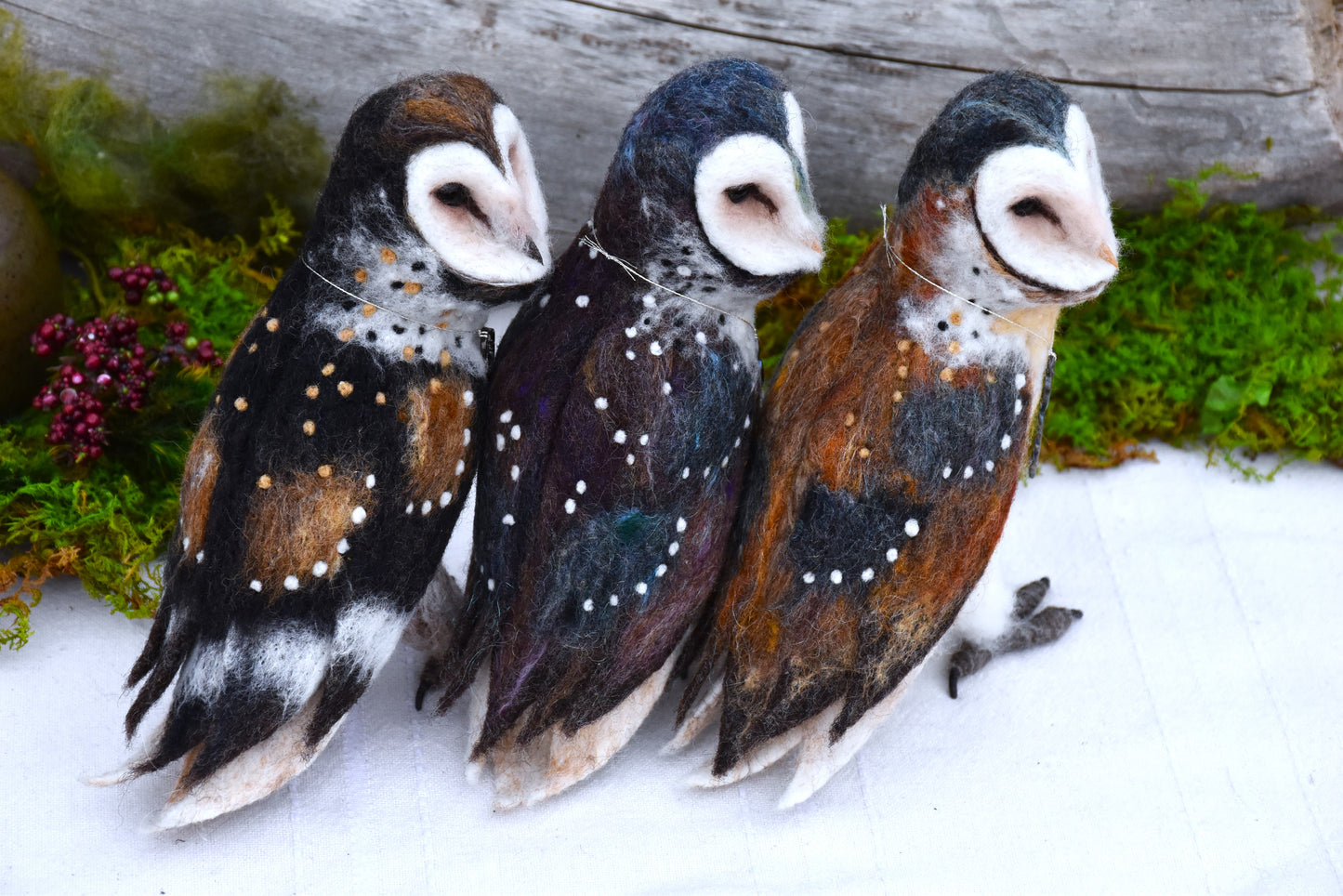 Needle Felted Magical Barn Owl