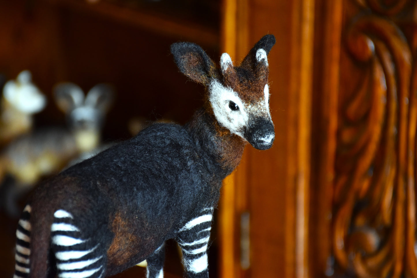 Needle Felted Okapi