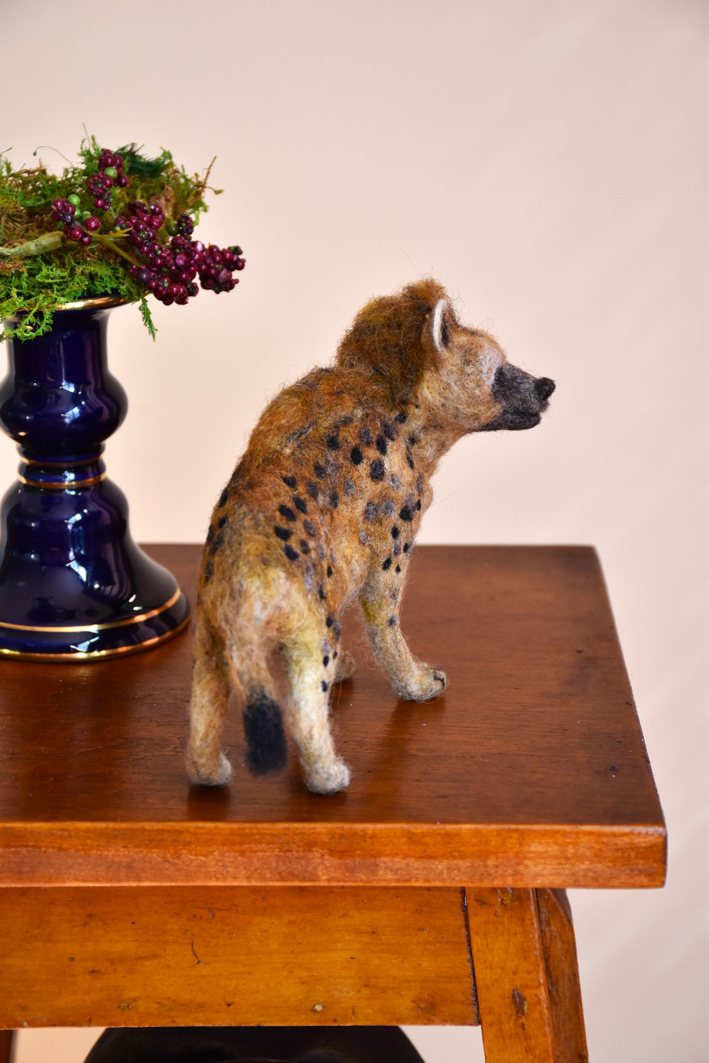 Needle Felted Spotted Hyena