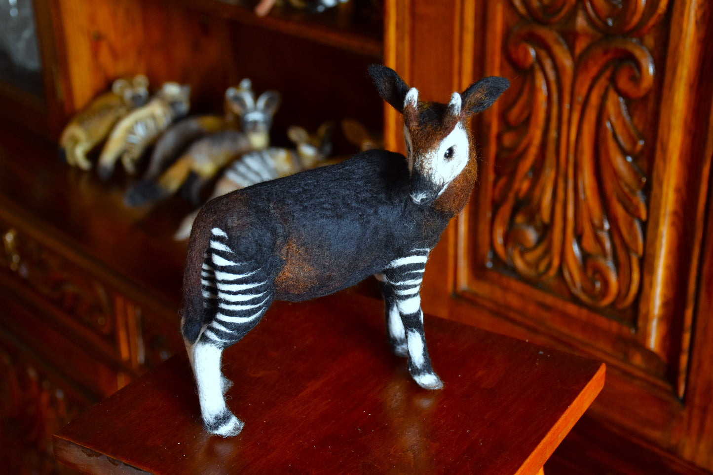 Needle Felted Okapi