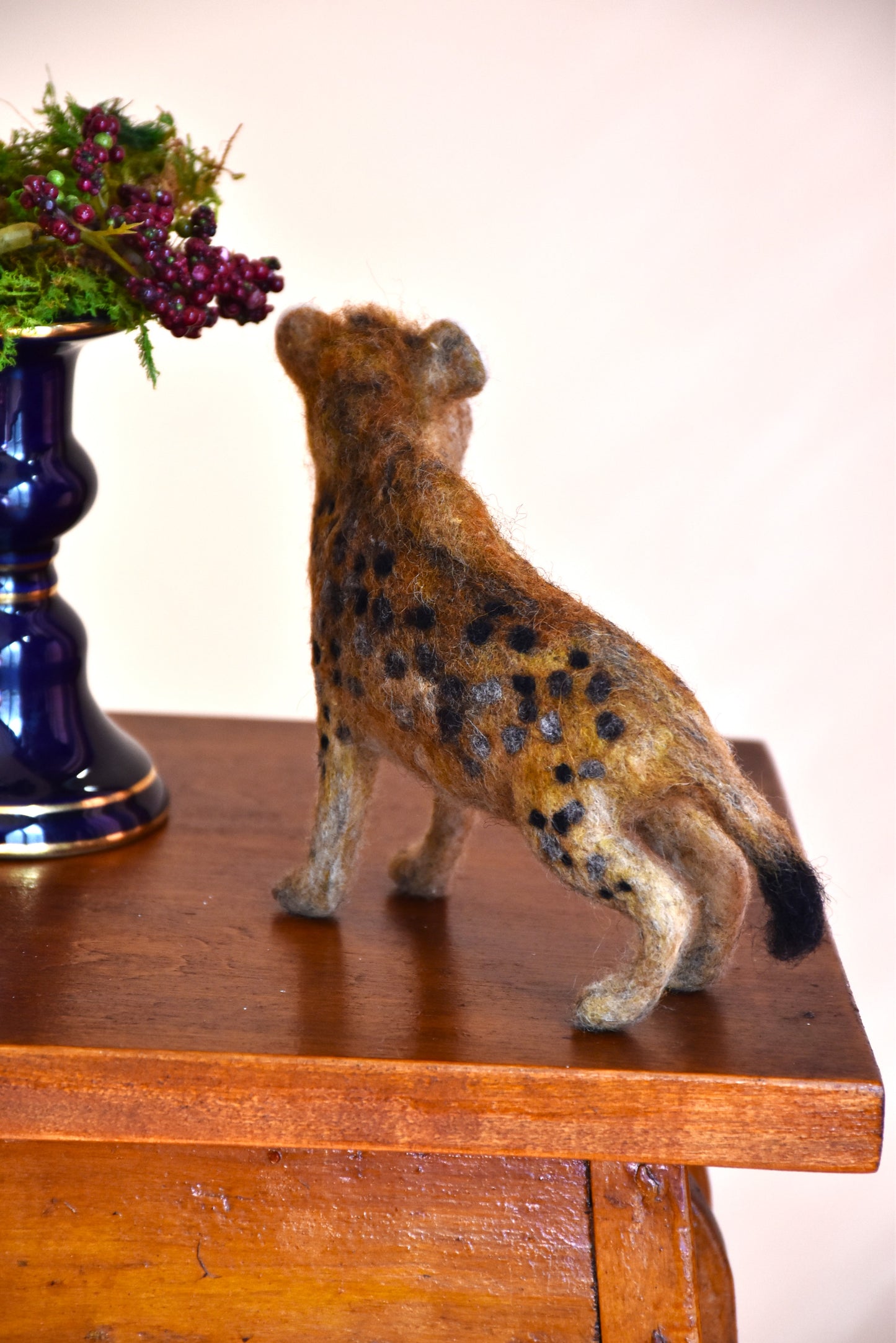 Needle Felted Spotted Hyena