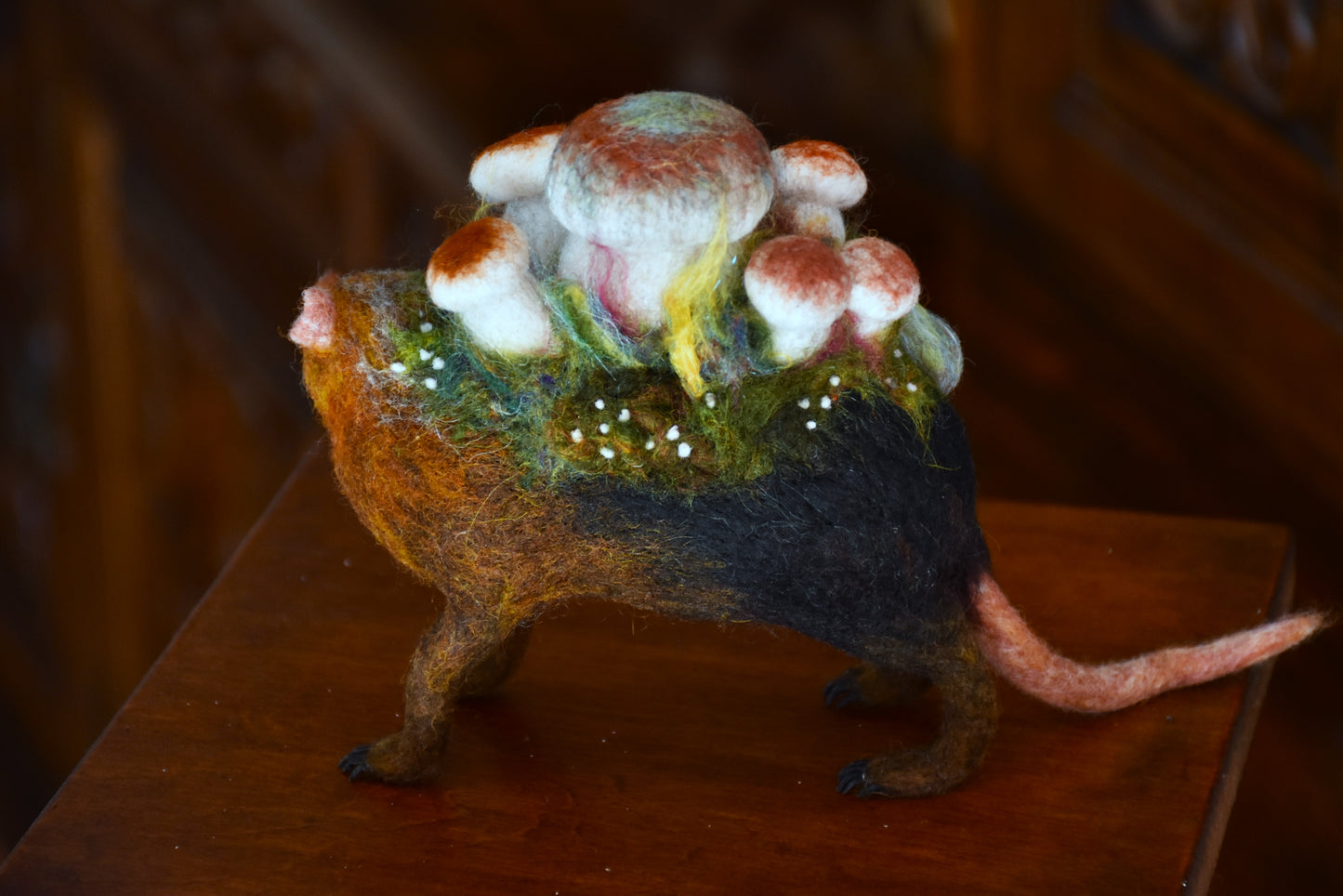 Needle Felted Elephant Shrew of the Praire