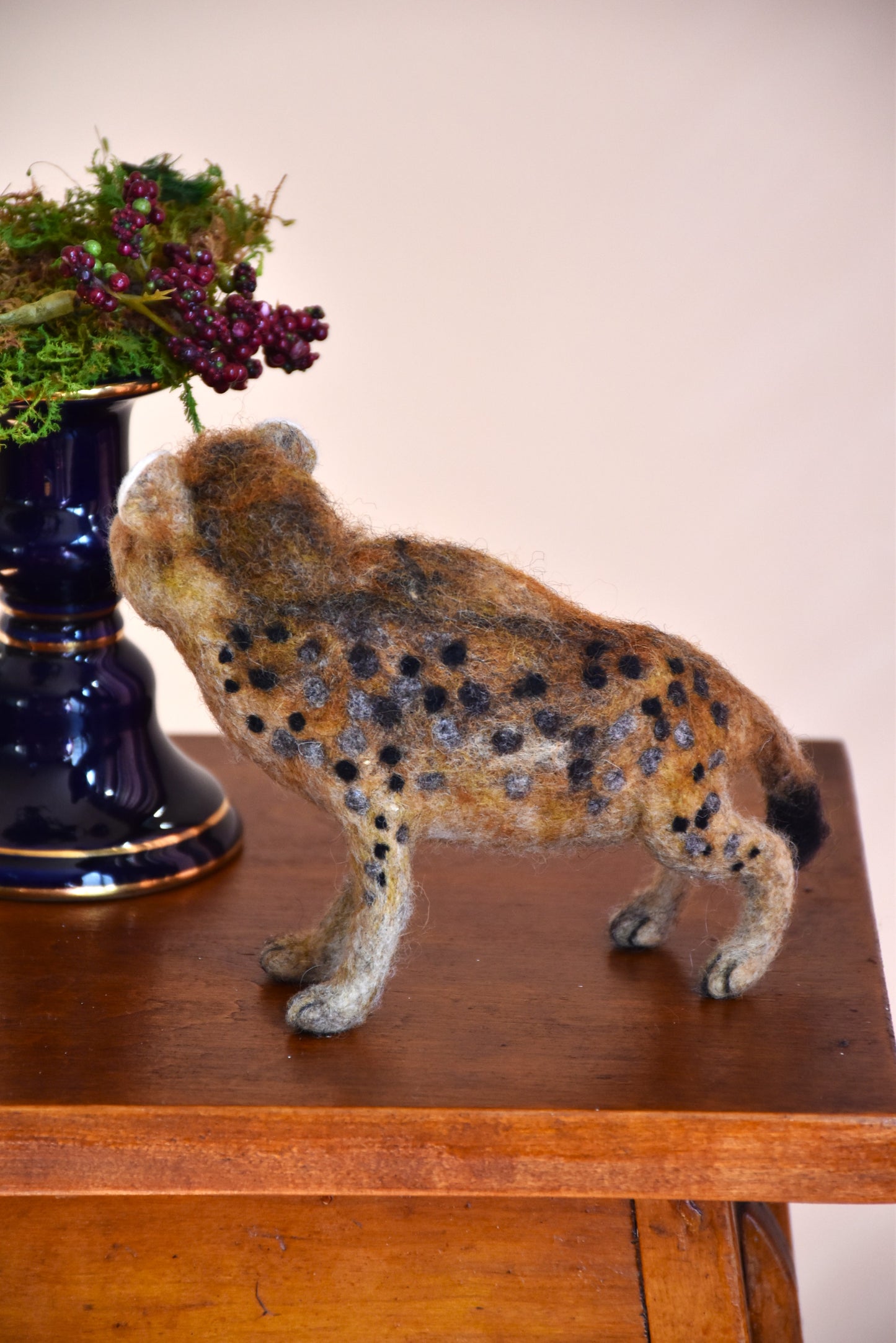 Needle Felted Spotted Hyena