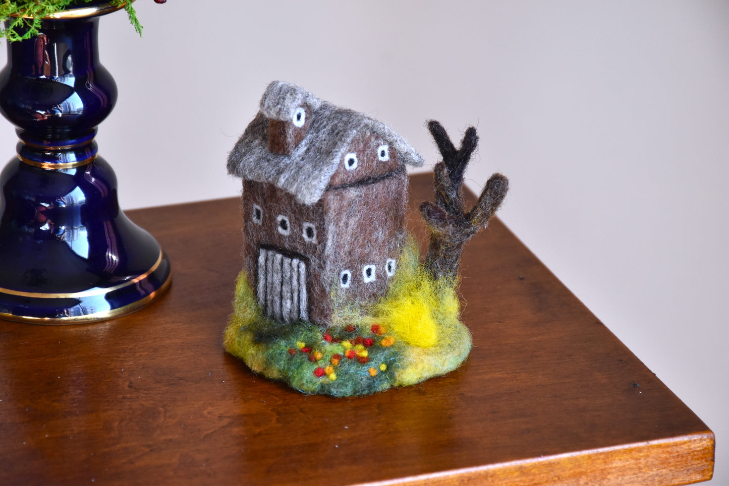 Needle Felted Barn on the prairie