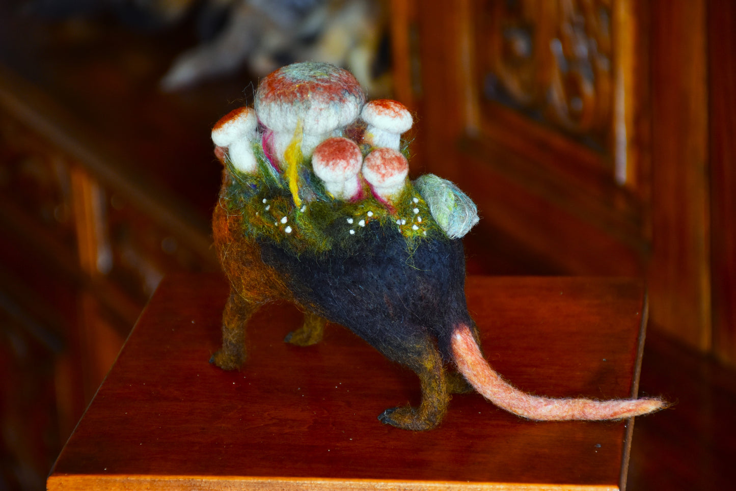 Needle Felted Elephant Shrew of the Praire