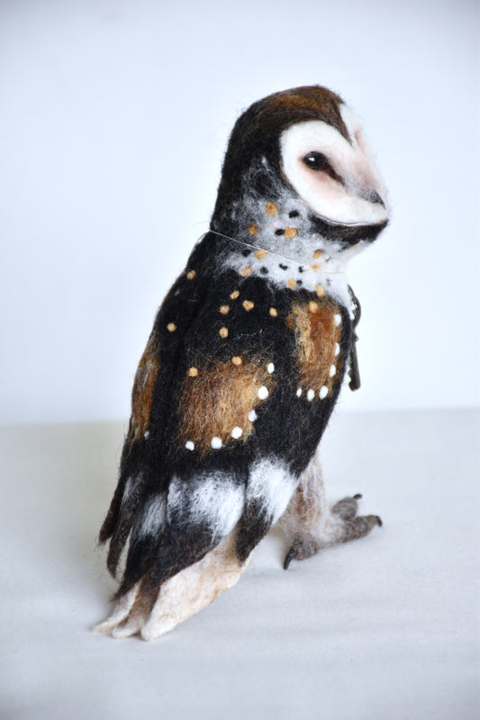 Needle Felted Magical Barn Owl