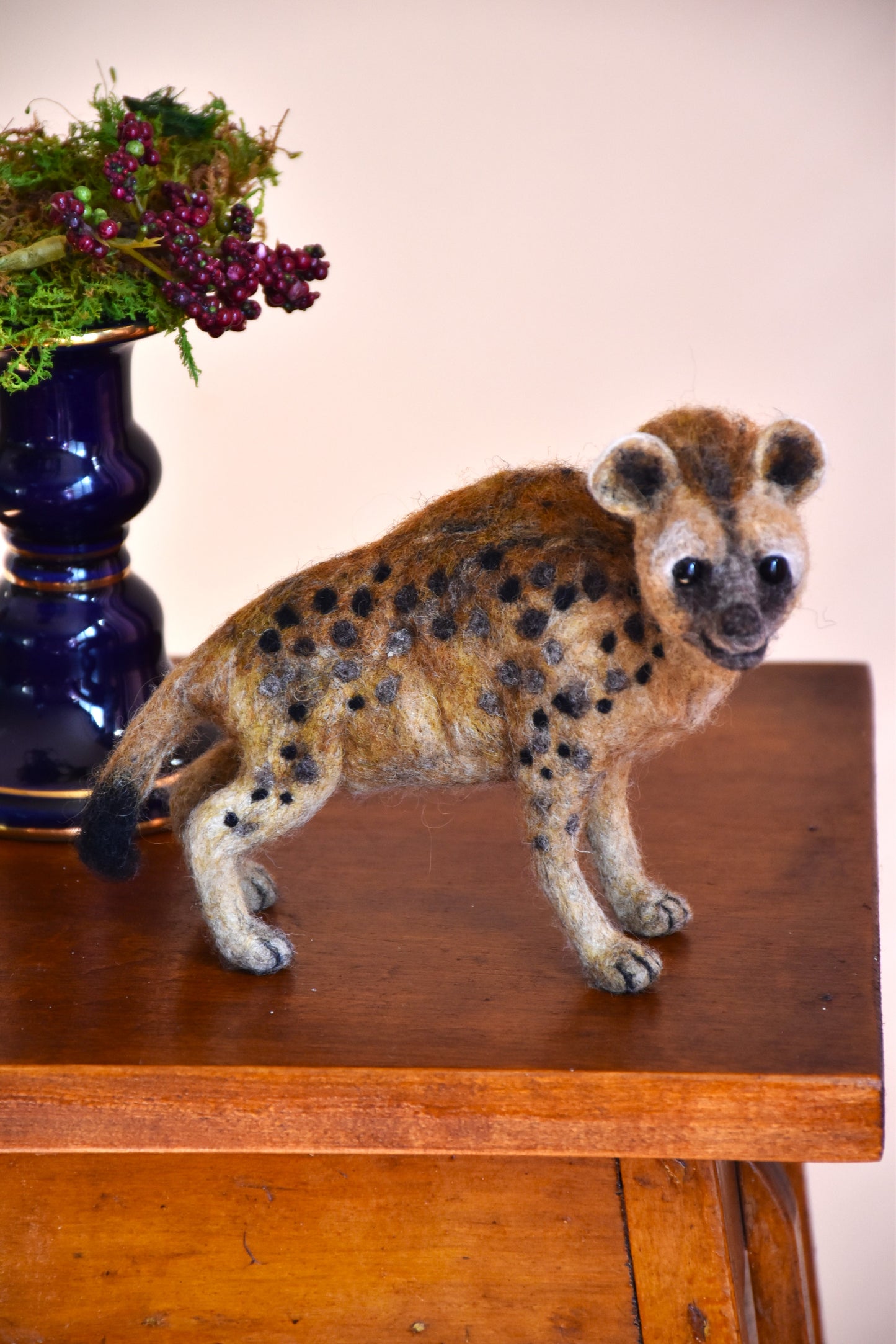 Needle Felted Spotted Hyena