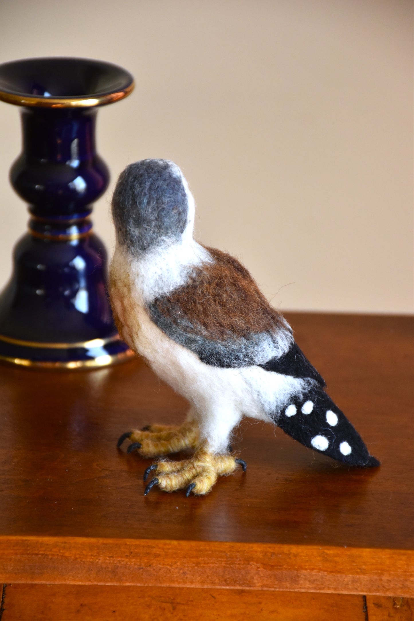 Needle Felted Pygmy Falcon