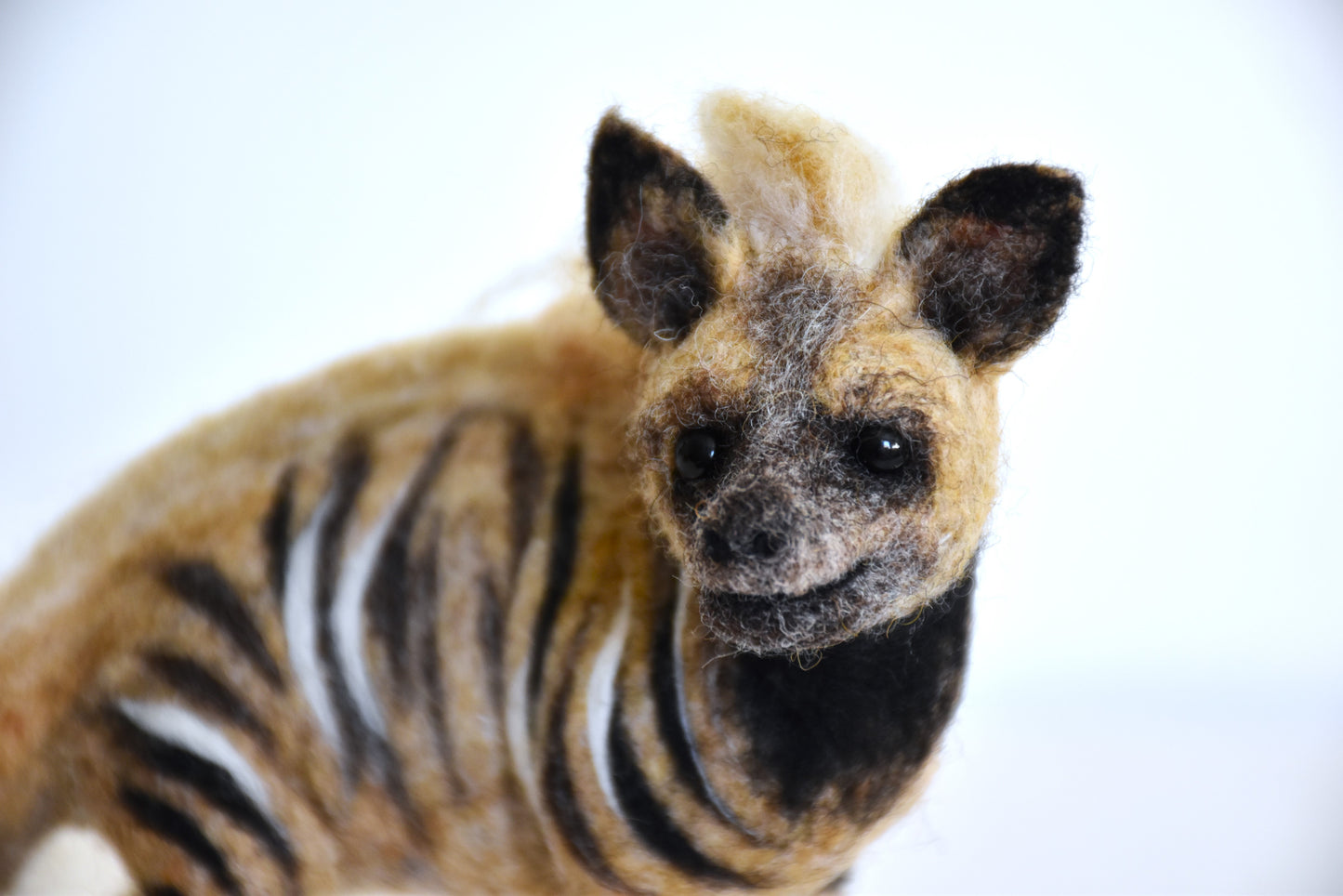 Needle Felted Striped Hyena