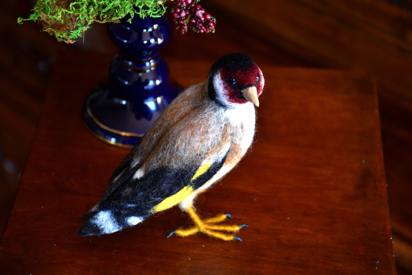 Needle Felted European Finch