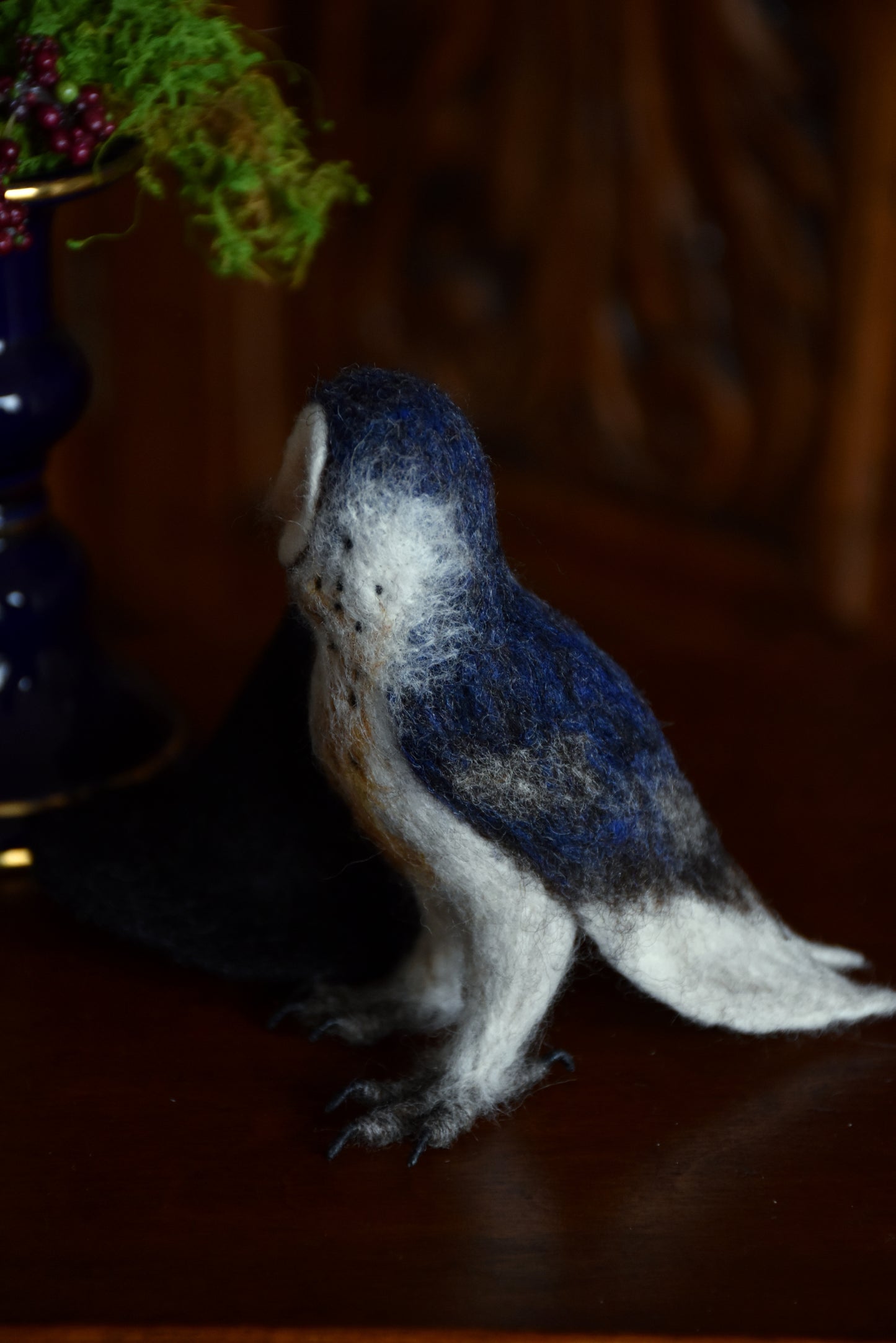 Needle Felted Little Witch  Barn Owl