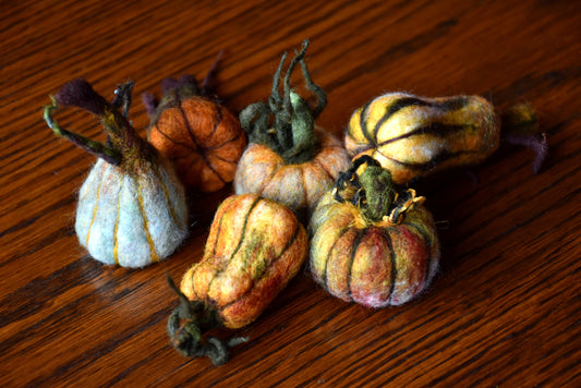 Needle Felted Magical Pumpkins