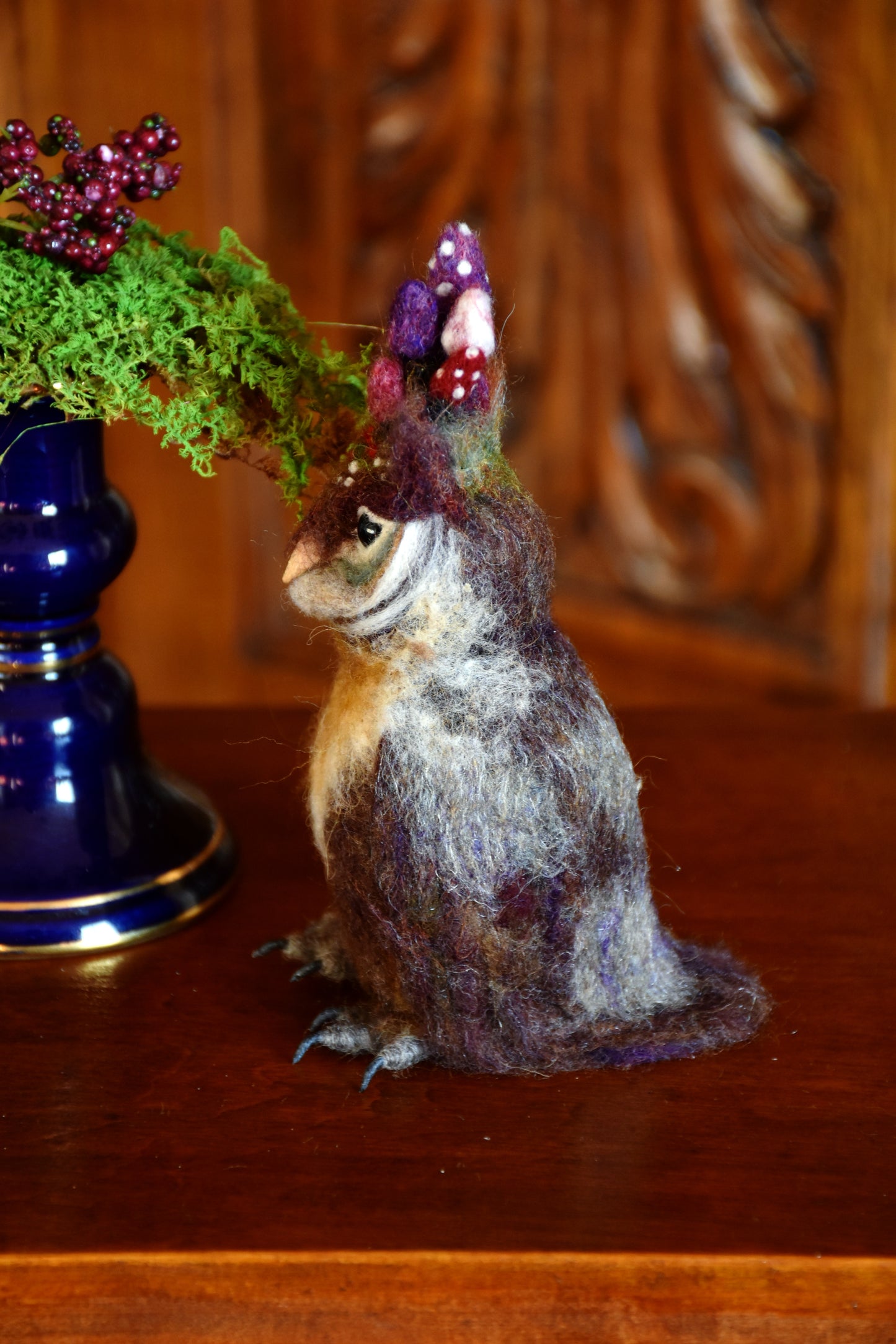 Needle Felted Little Owl