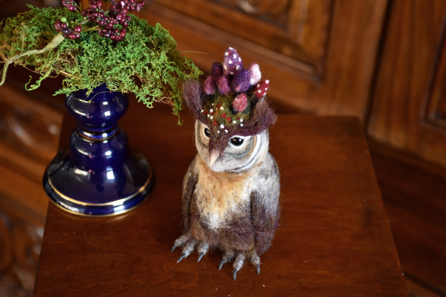 Needle Felted Little Owl