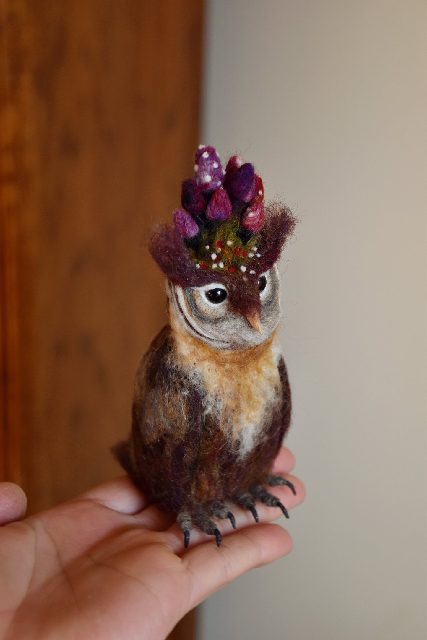 Needle Felted Little Owl