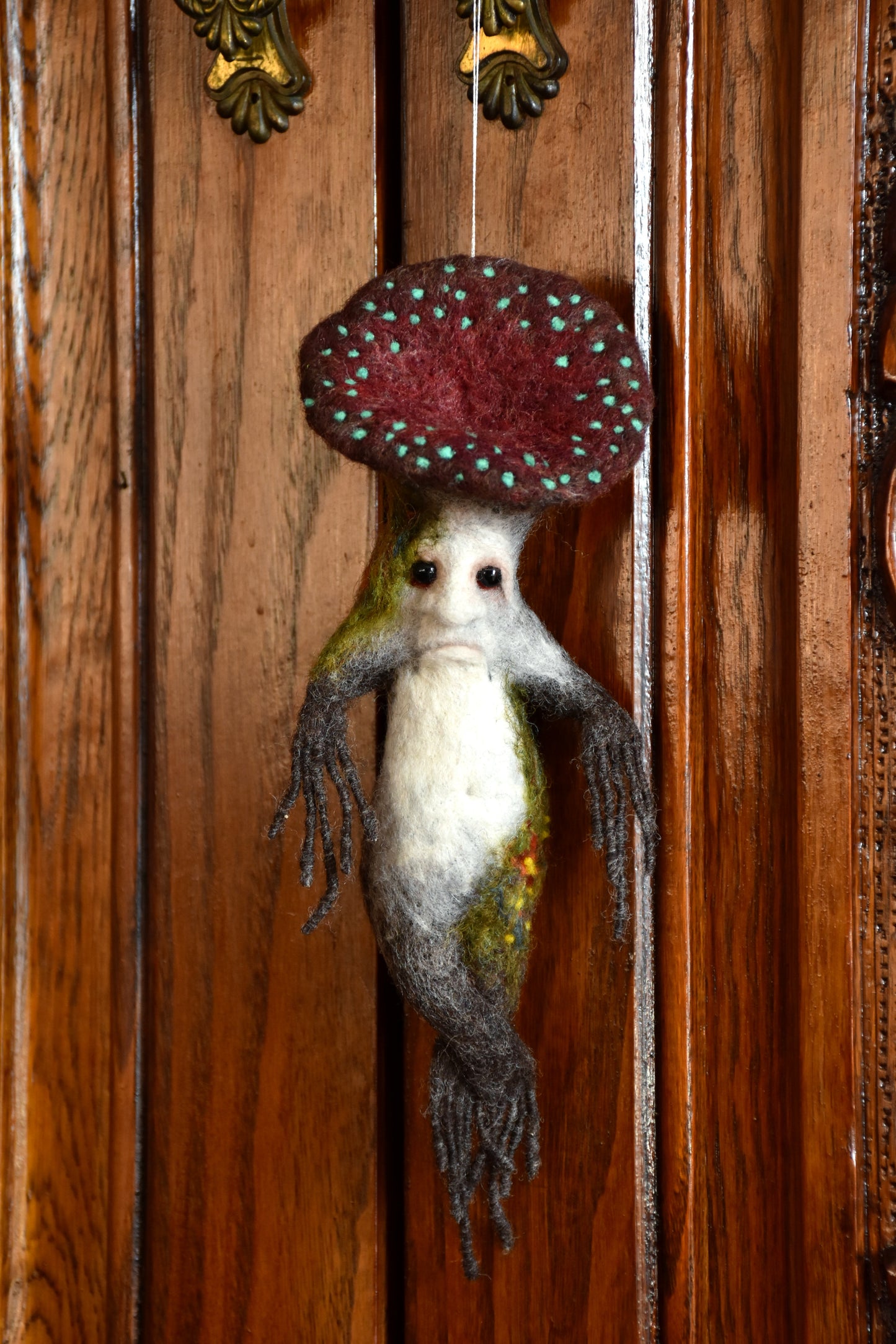 Needle Felted  Creature Mandrake-Zoombie-Tuber-Mushroom