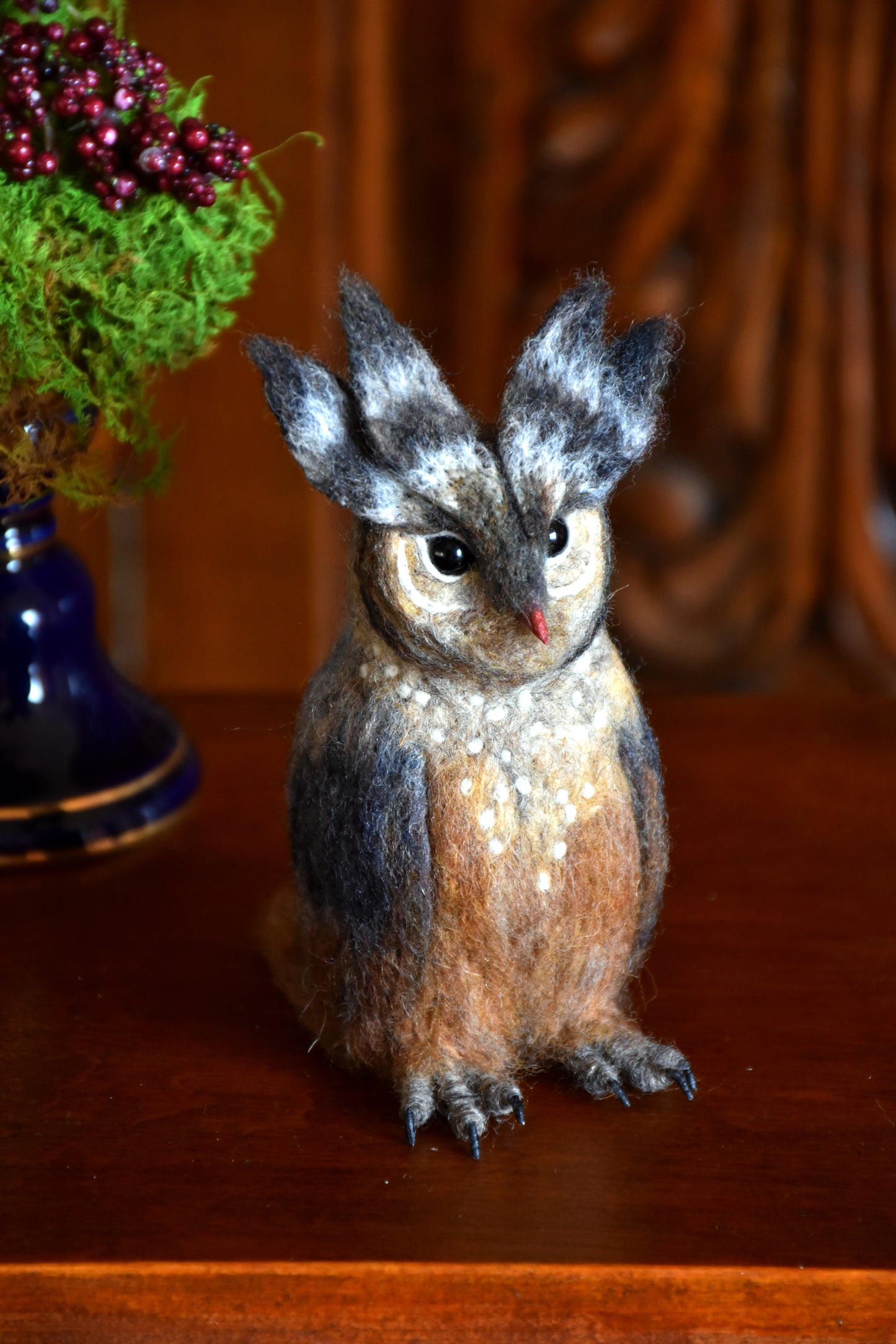 Needle Felted Little Owl