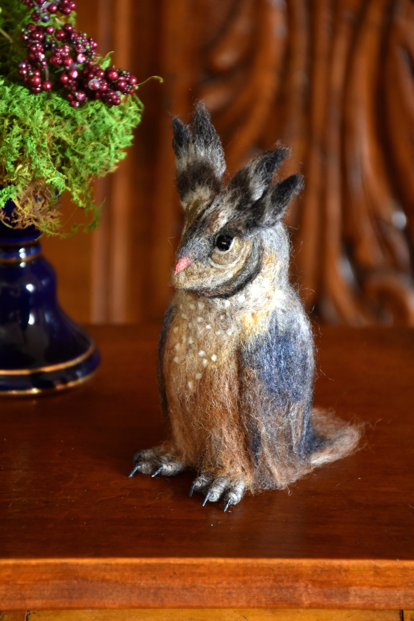 Needle Felted Little Owl