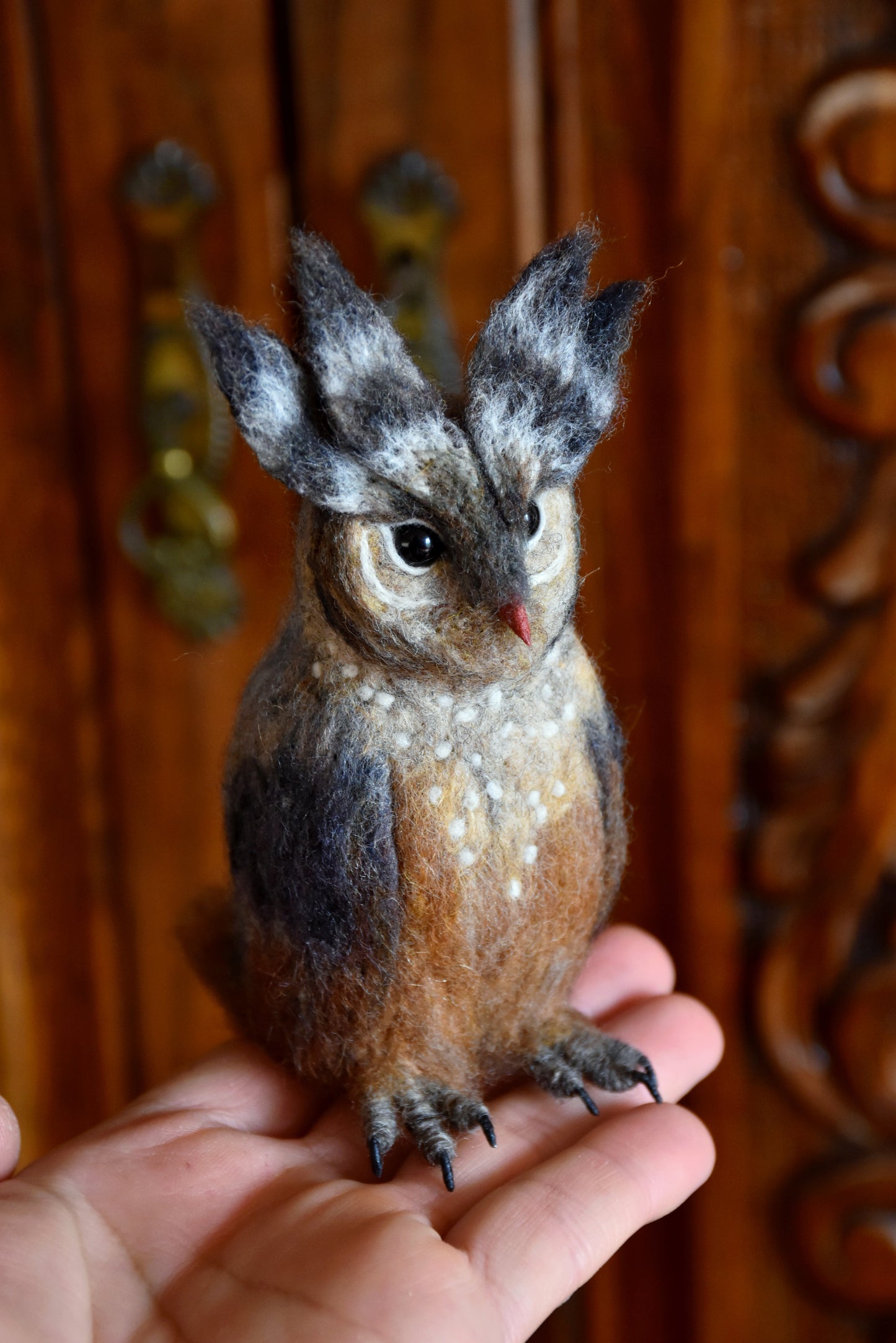 Needle Felted Little Owl