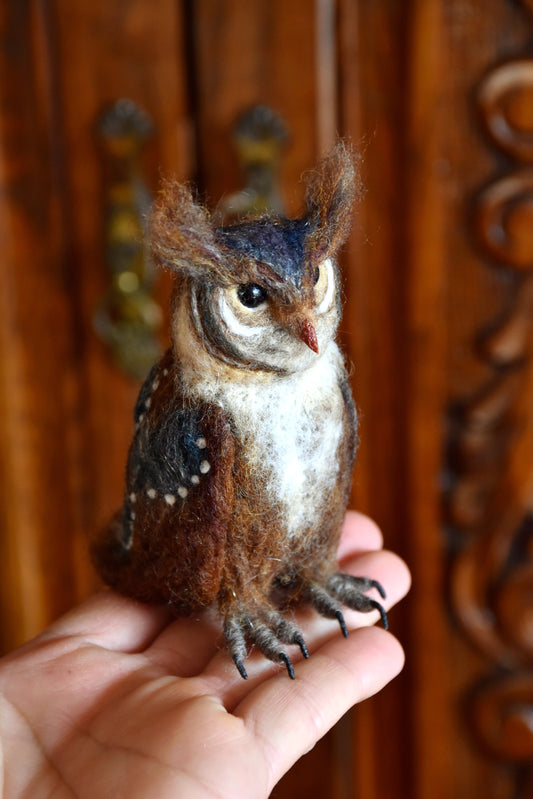 Needle Felted Little Owl