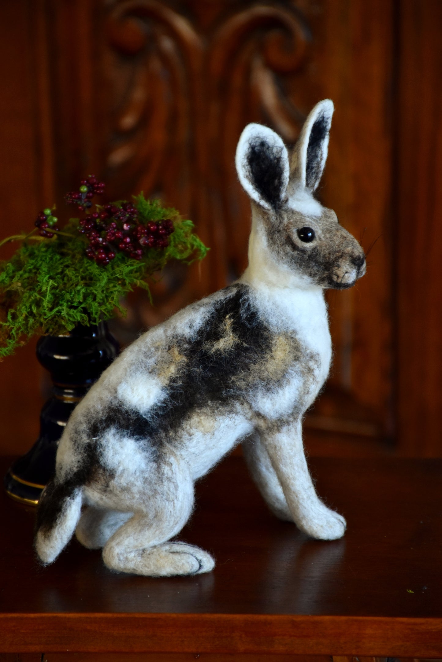 Needle Felted Artic Hare