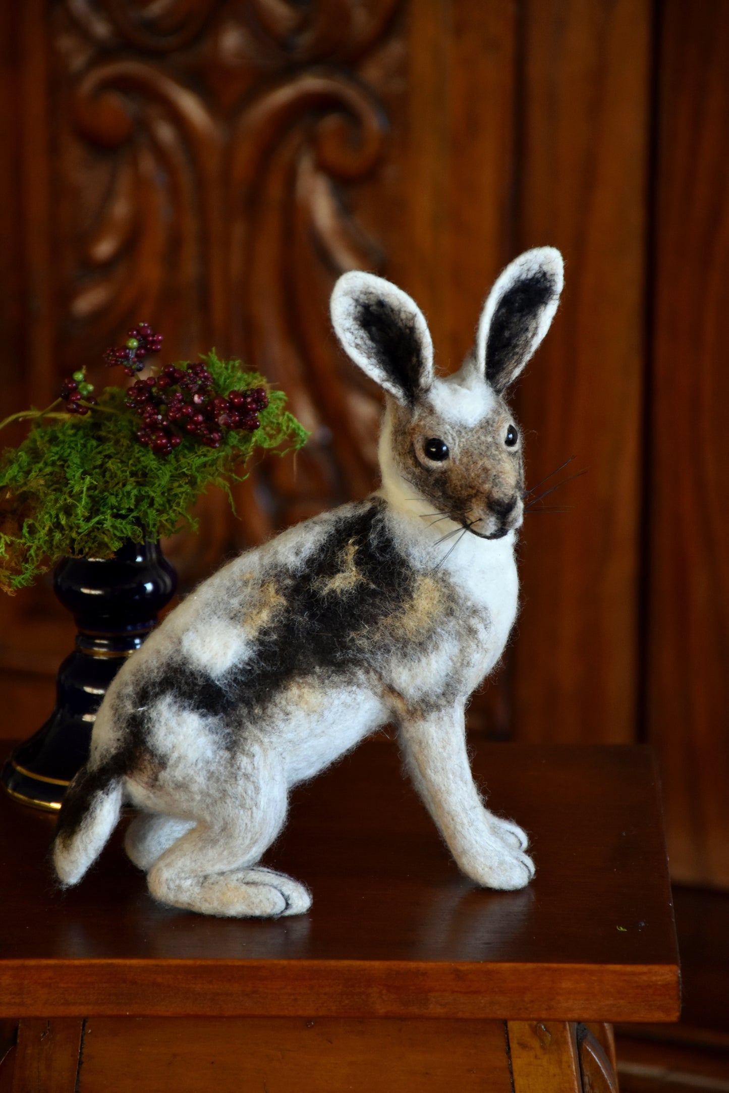 Needle Felted Artic Hare