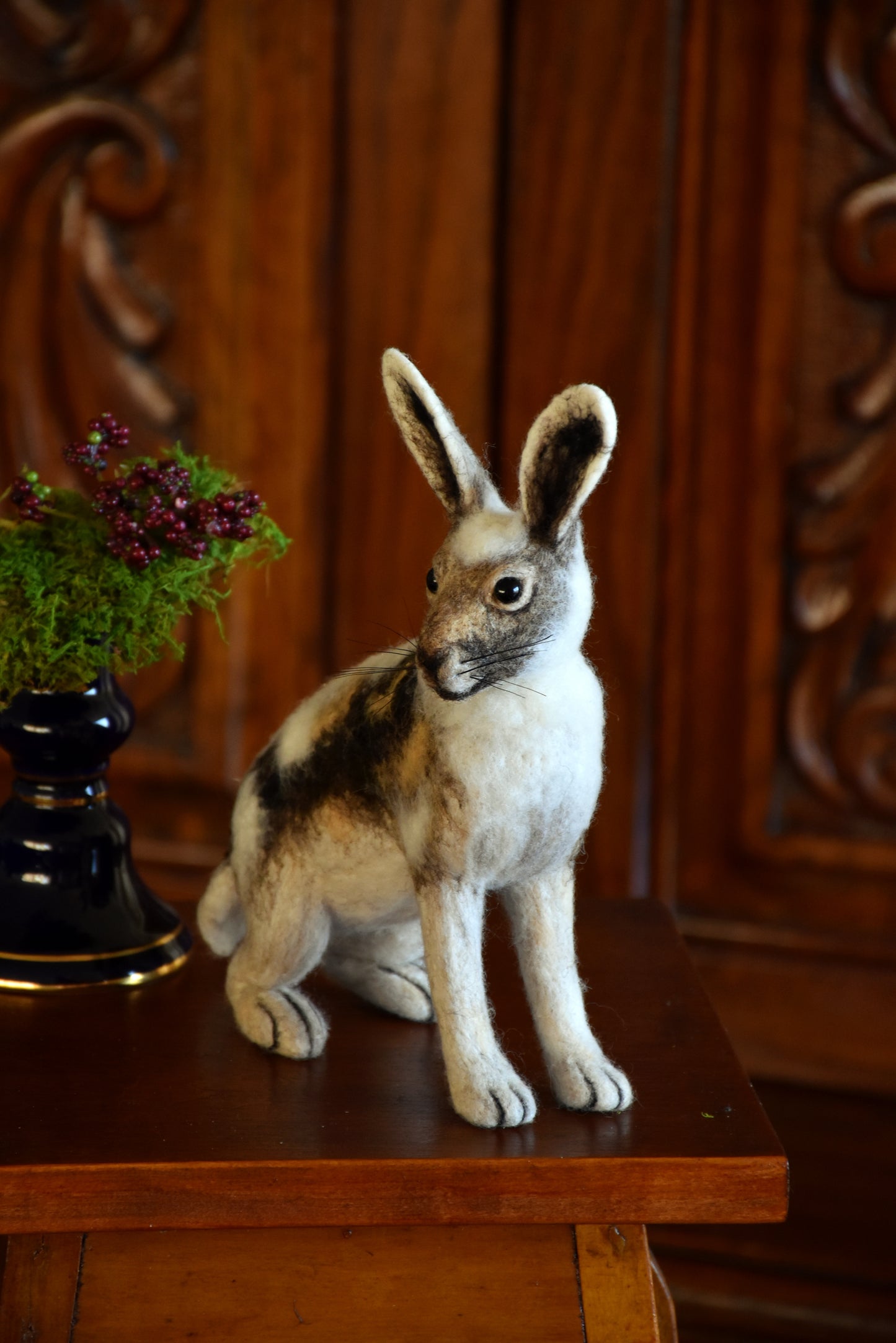 Needle Felted Artic Hare