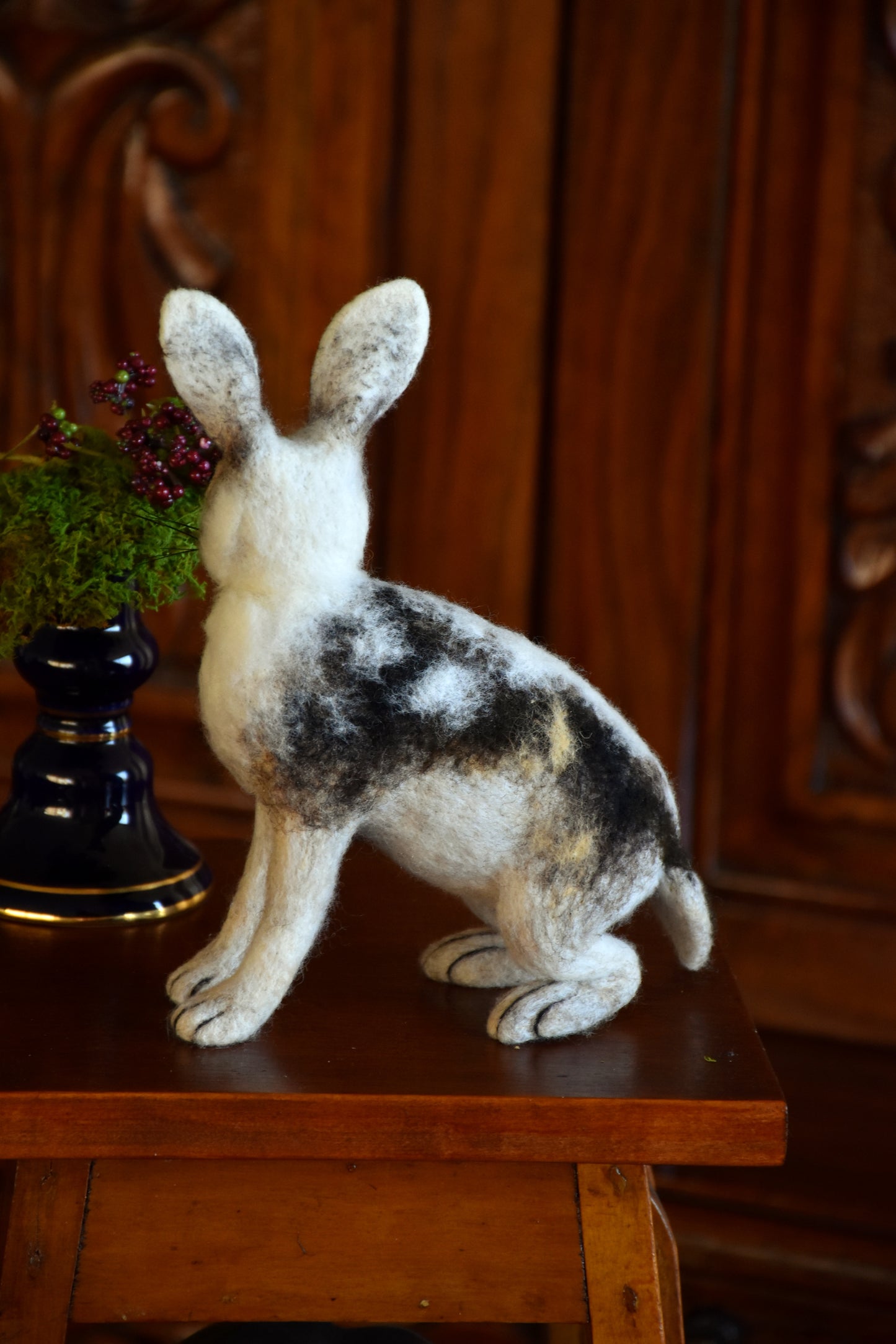 Needle Felted Artic Hare