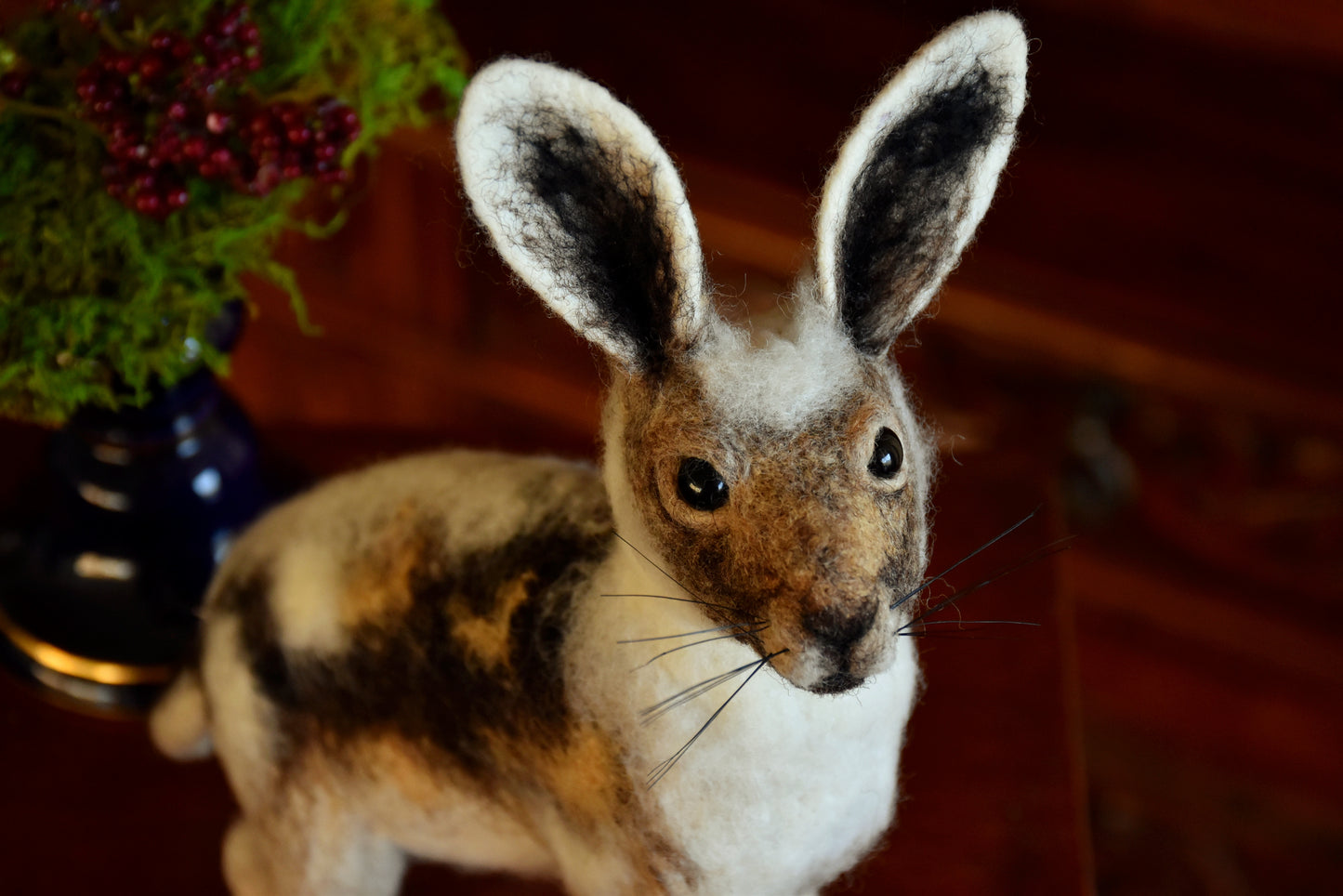 Needle Felted Artic Hare