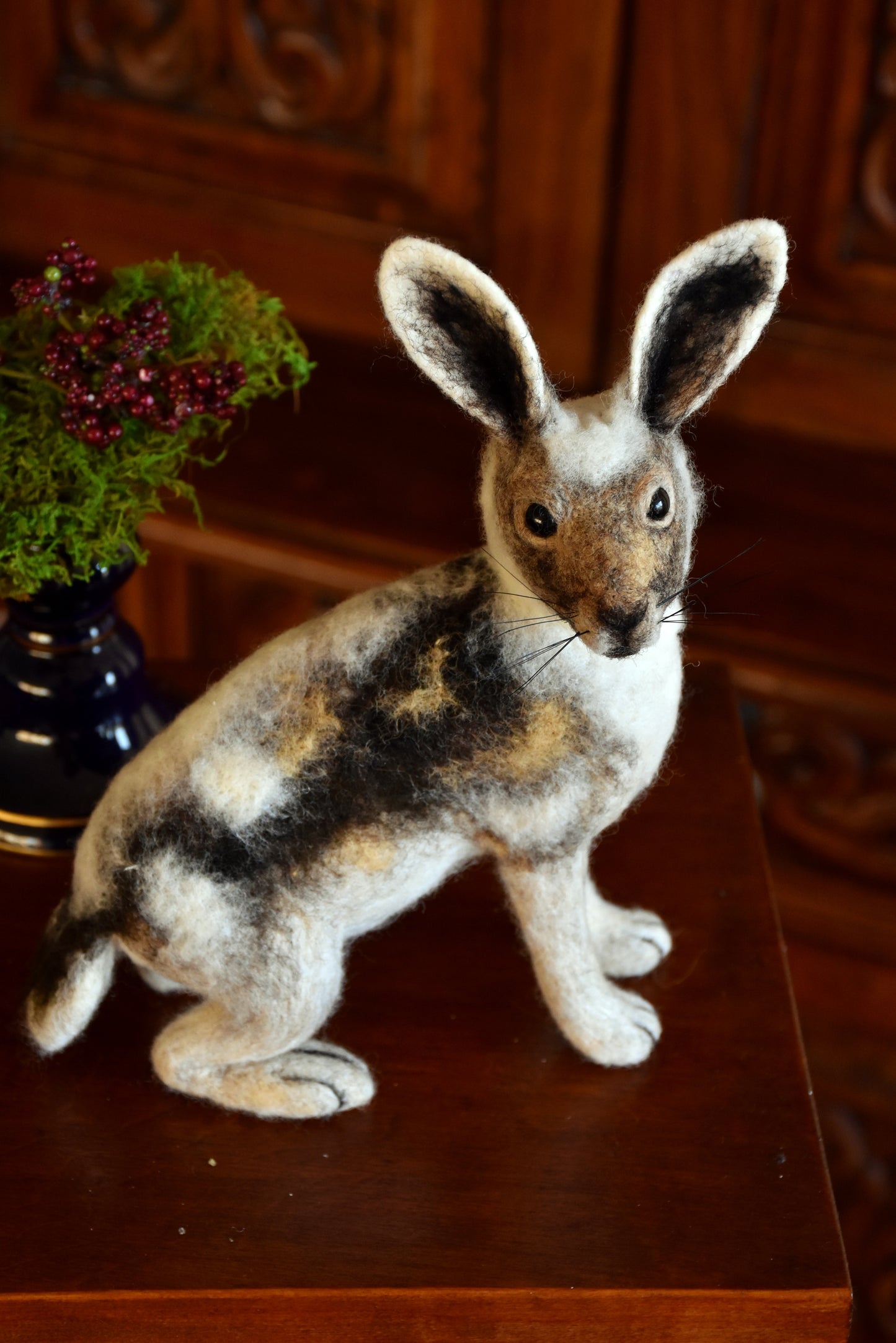 Needle Felted Artic Hare