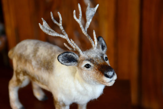 Needle Felted Svalbard Reindeer