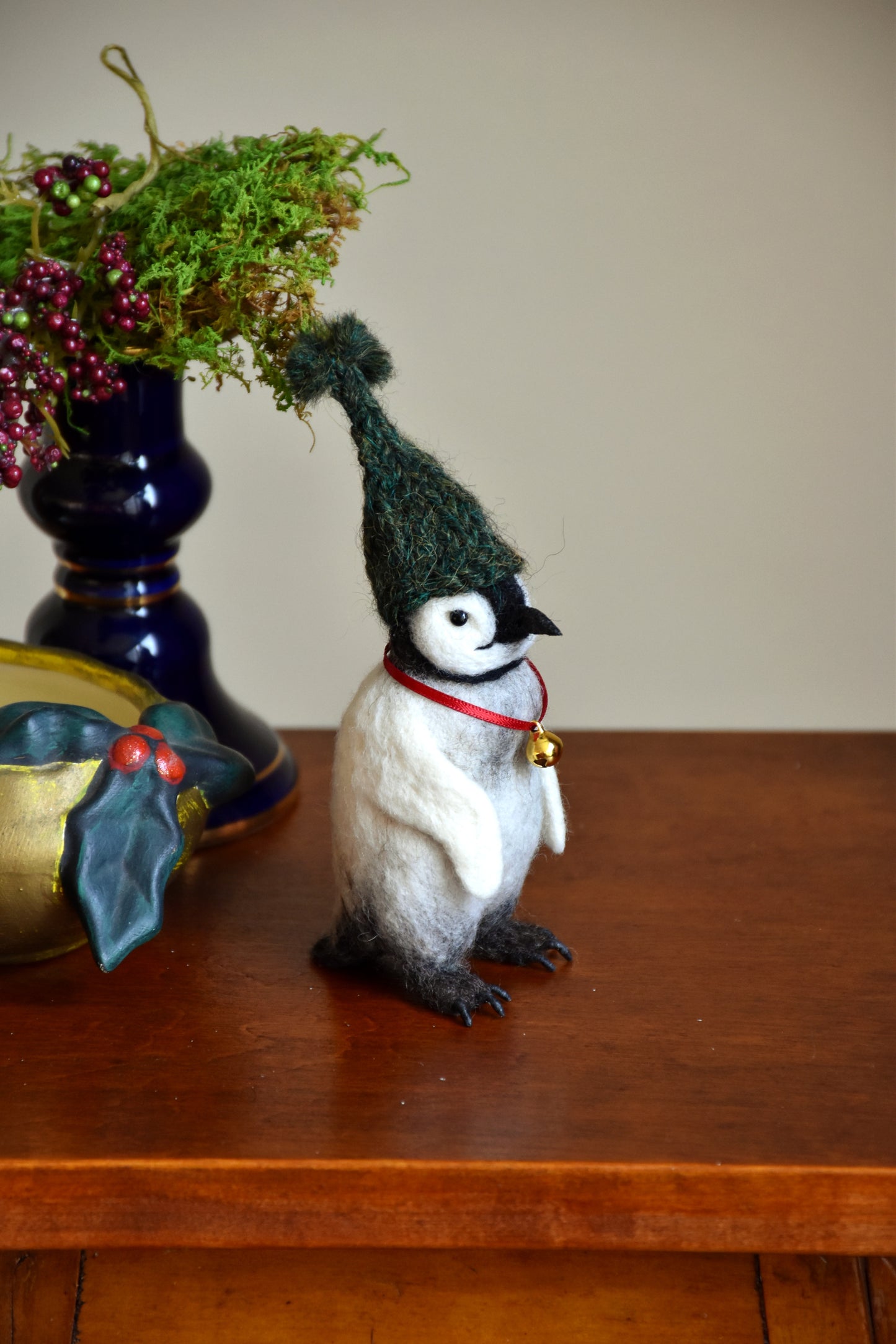 Needle Felted Baby Penguin