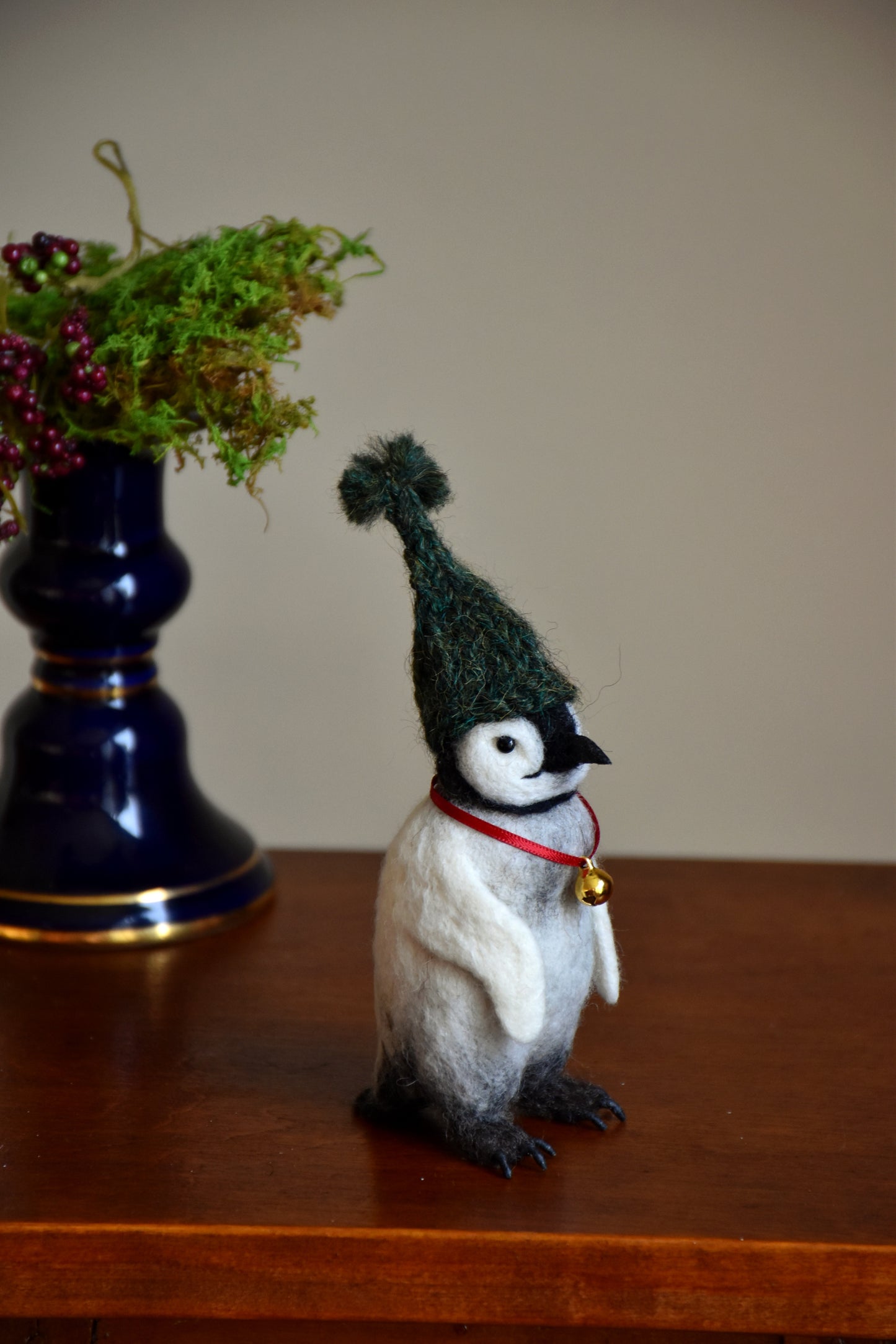 Needle Felted Baby Penguin