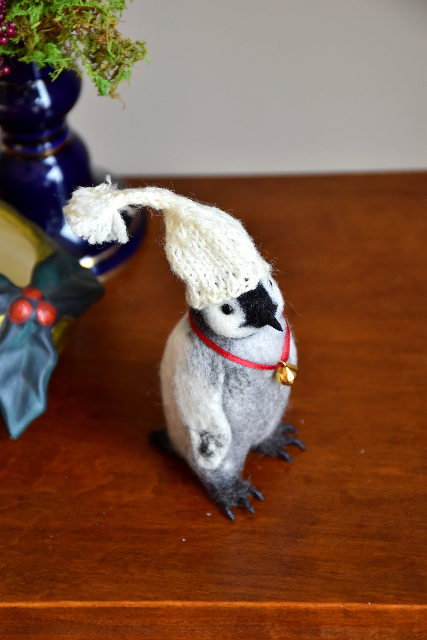 Needle Felted Baby Penguin