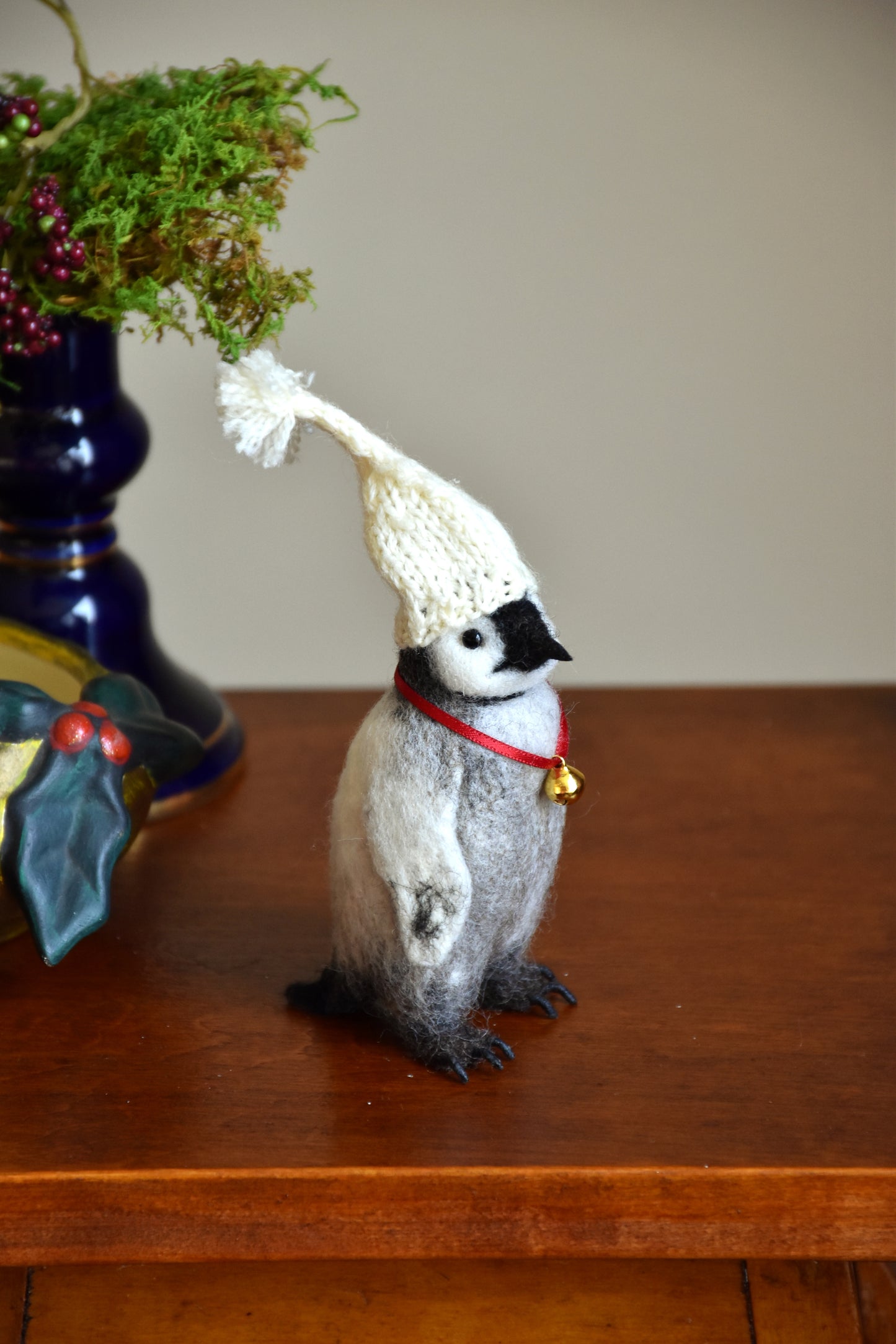 Needle Felted Baby Penguin