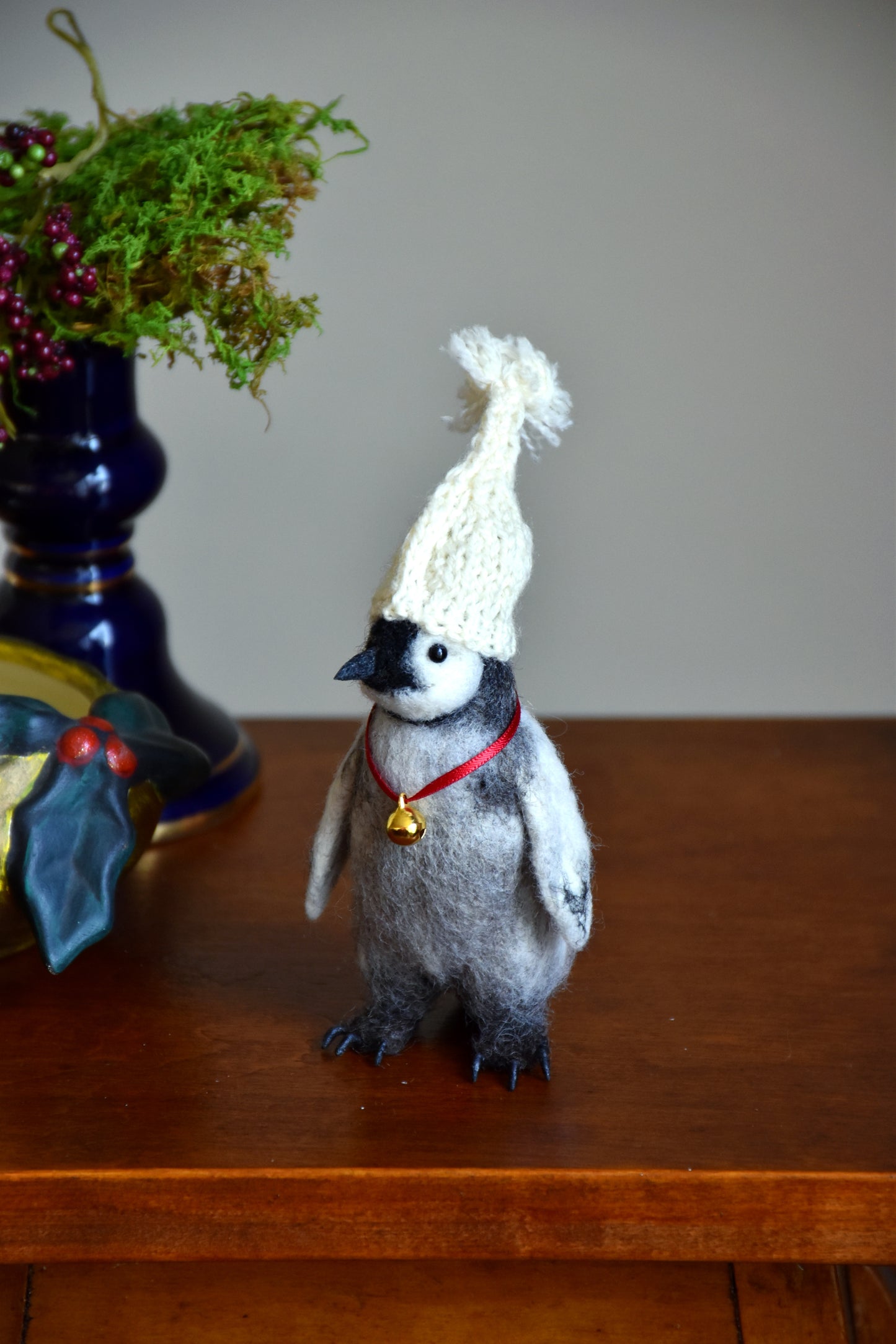 Needle Felted Baby Penguin