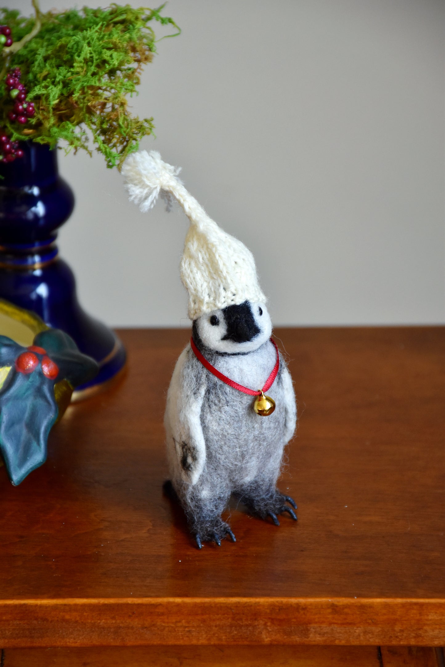 Needle Felted Baby Penguin