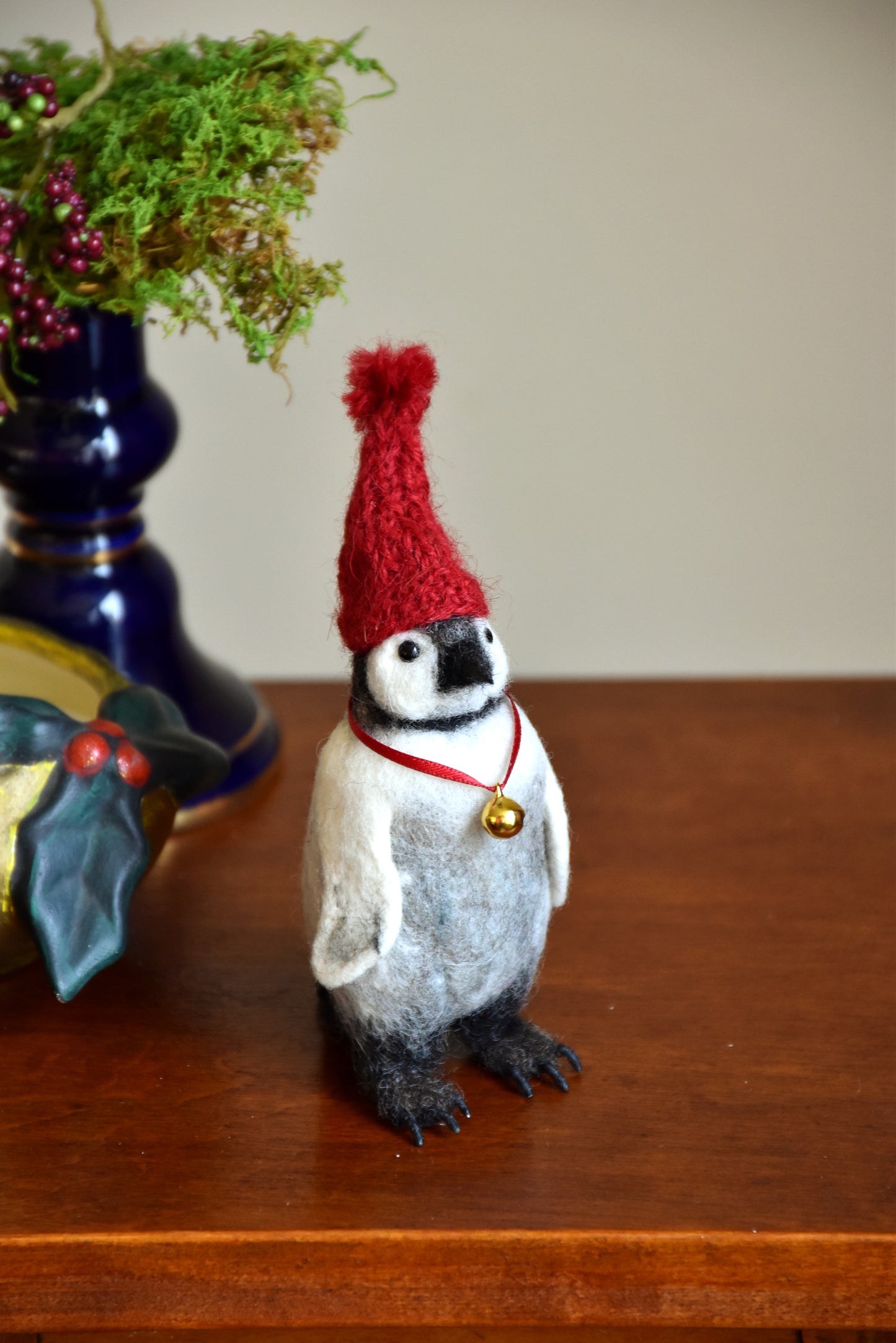 Needle Felted Baby Penguin