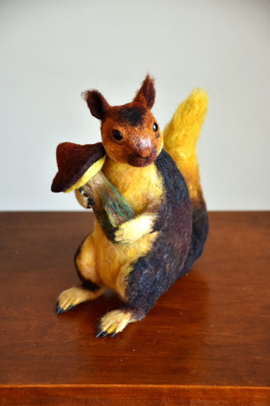 Needle Felted Giant Indian Squirrel