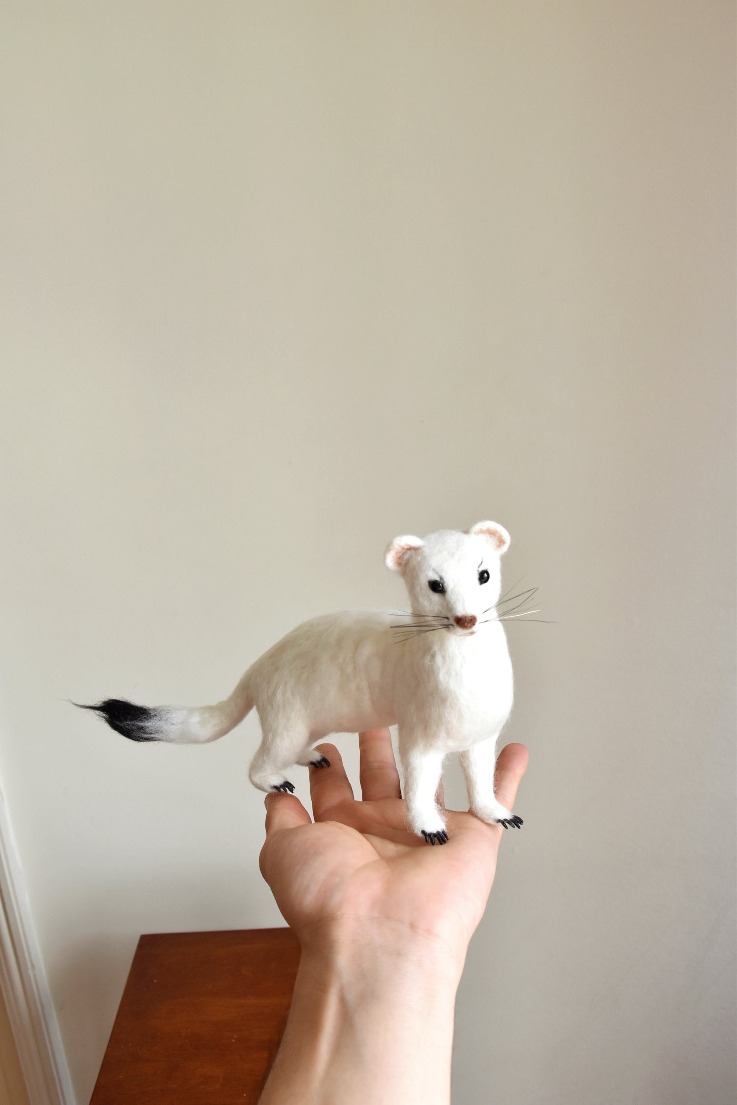 Needle Felted Ermine