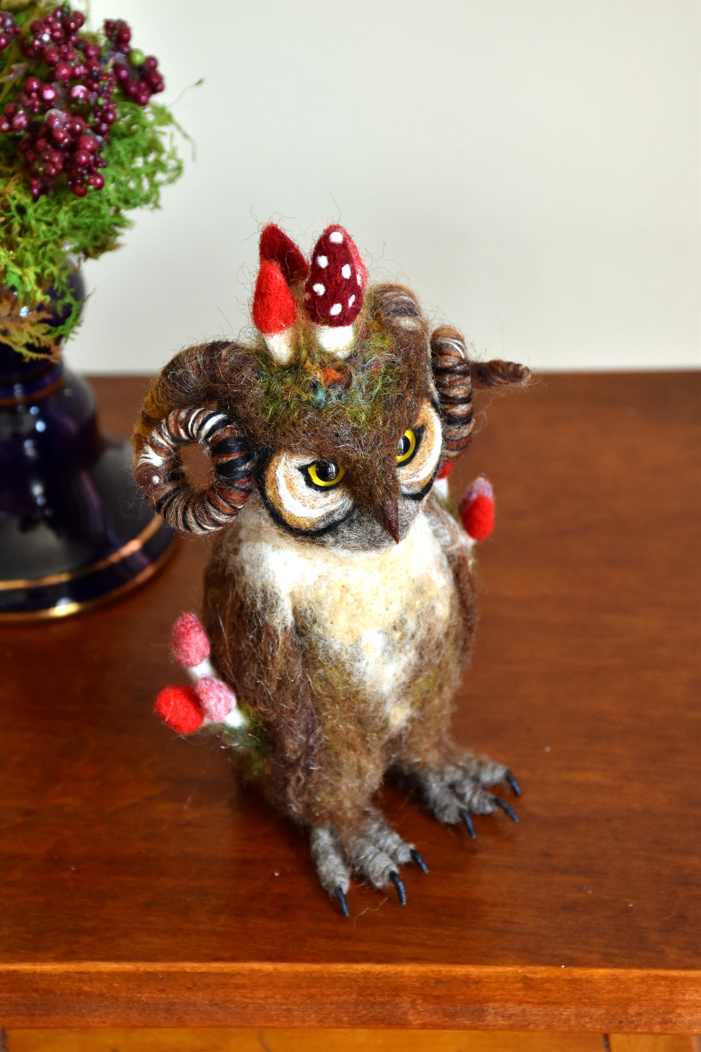 Needle Felted Little Mutant Owl