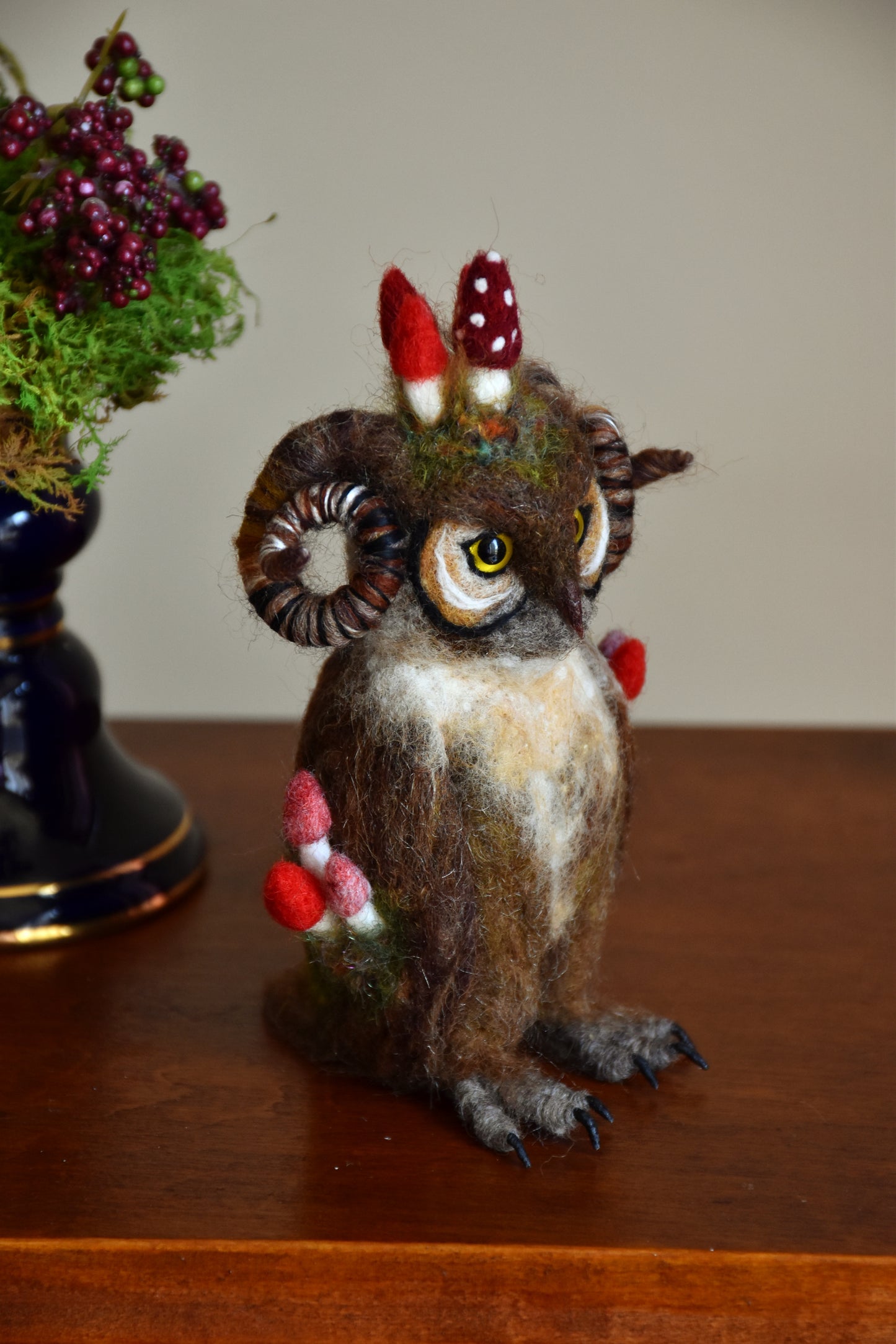 Needle Felted Little Mutant Owl